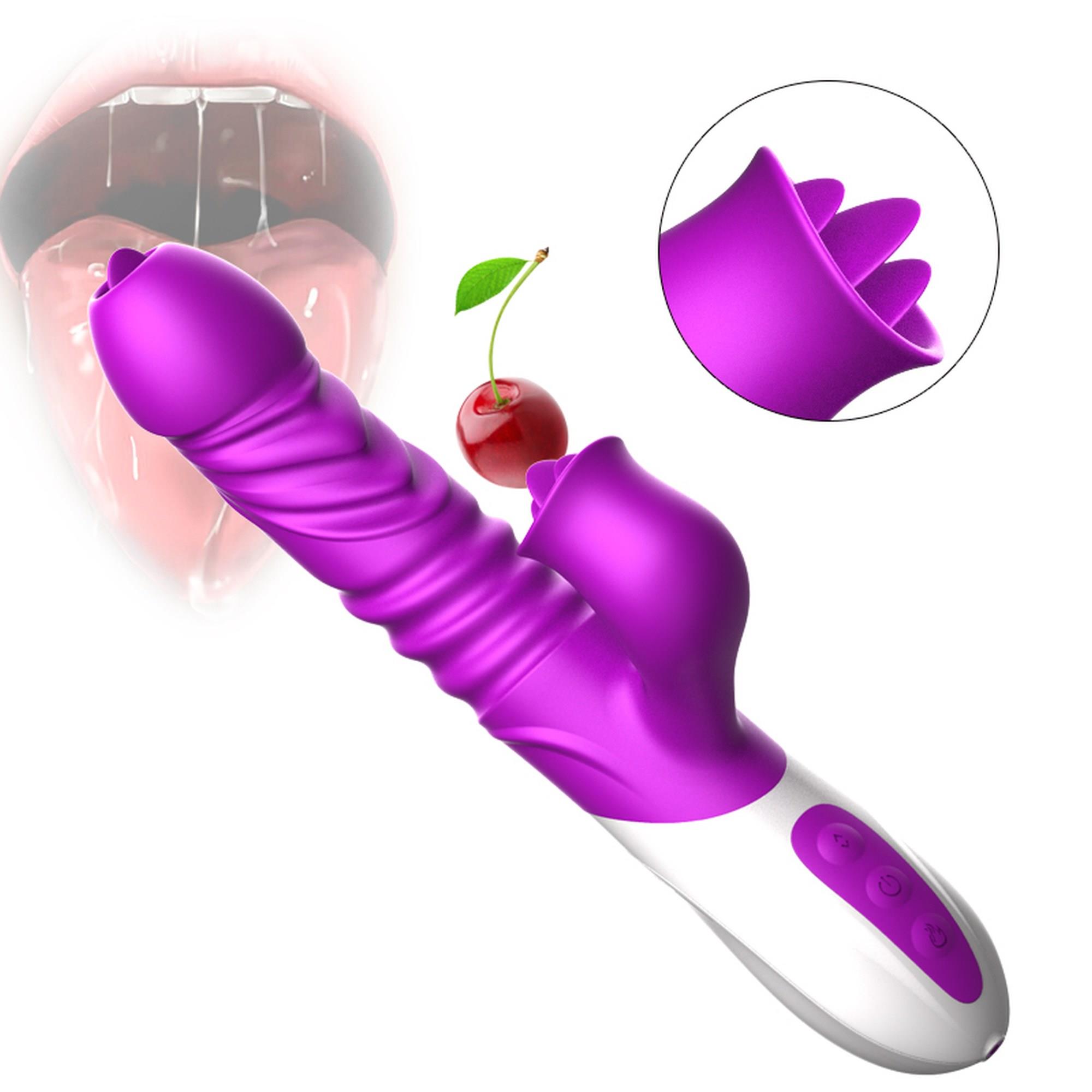 Wibrator-Silicone Vibrator Usb 10 Function And Thrusting Function / Heating
