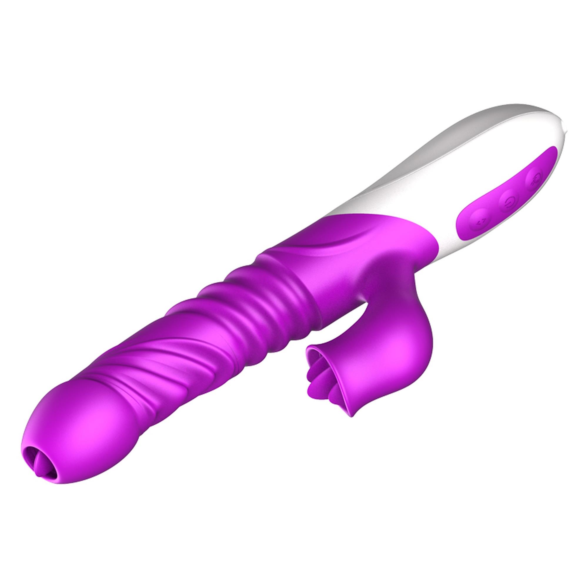 Wibrator-Silicone Vibrator Usb 10 Function And Thrusting Function / Heating
