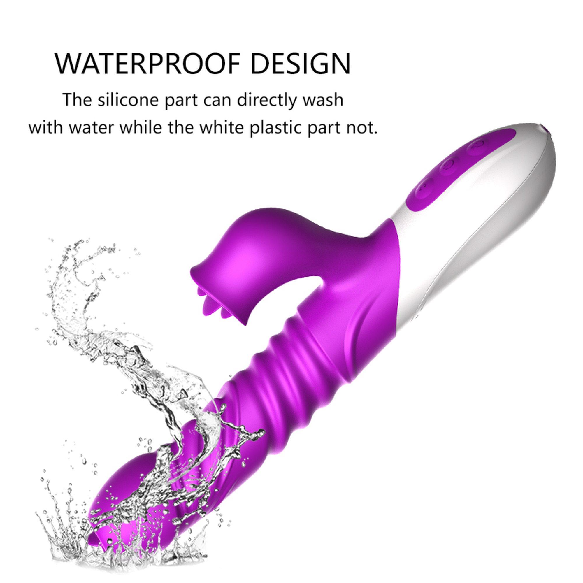 Wibrator-Silicone Vibrator Usb 10 Function And Thrusting Function / Heating