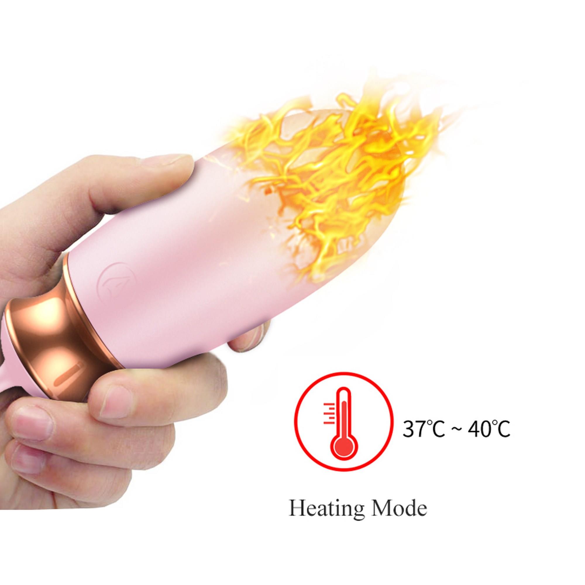 Jajko/Wibr-Vibrating Silicone Love Egg Usb 10 Function / Heating