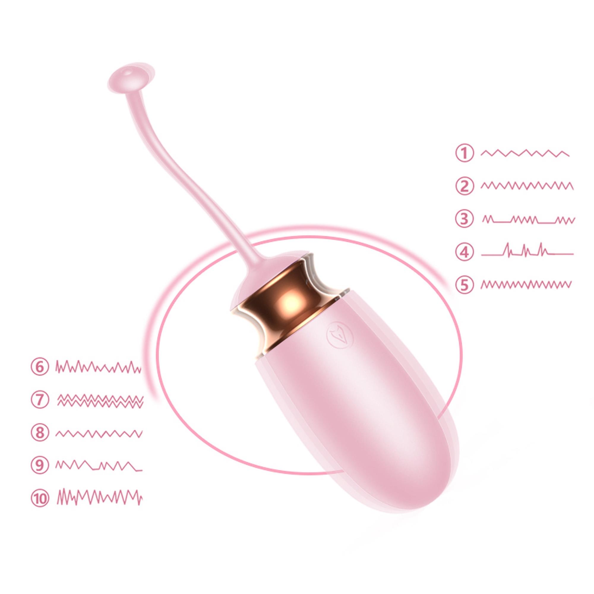 Jajko/Wibr-Vibrating Silicone Love Egg Usb 10 Function / Heating