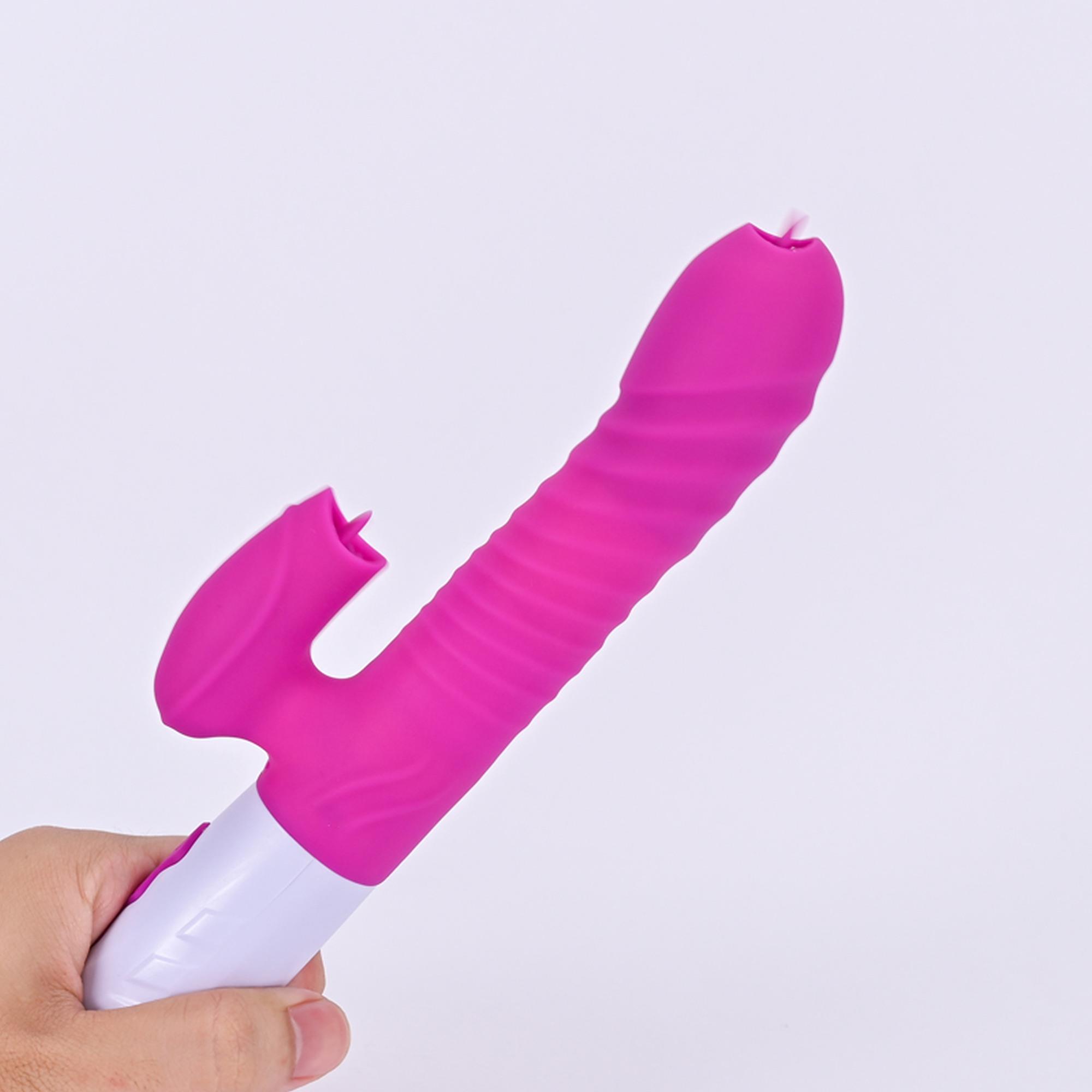 Wibrator-Silicone Vibrator Usb 7 Function And Thrusting Function / Heating