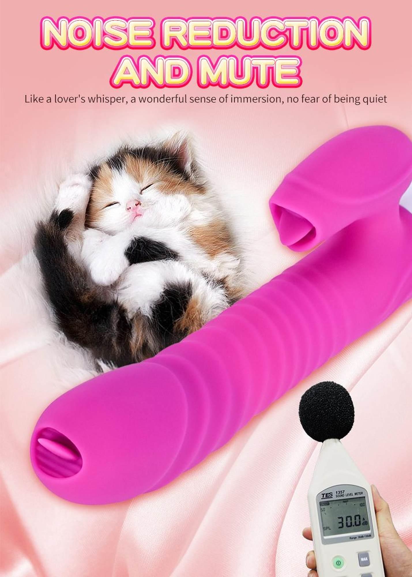 Wibrator-Silicone Vibrator Usb 7 Function And Thrusting Function / Heating