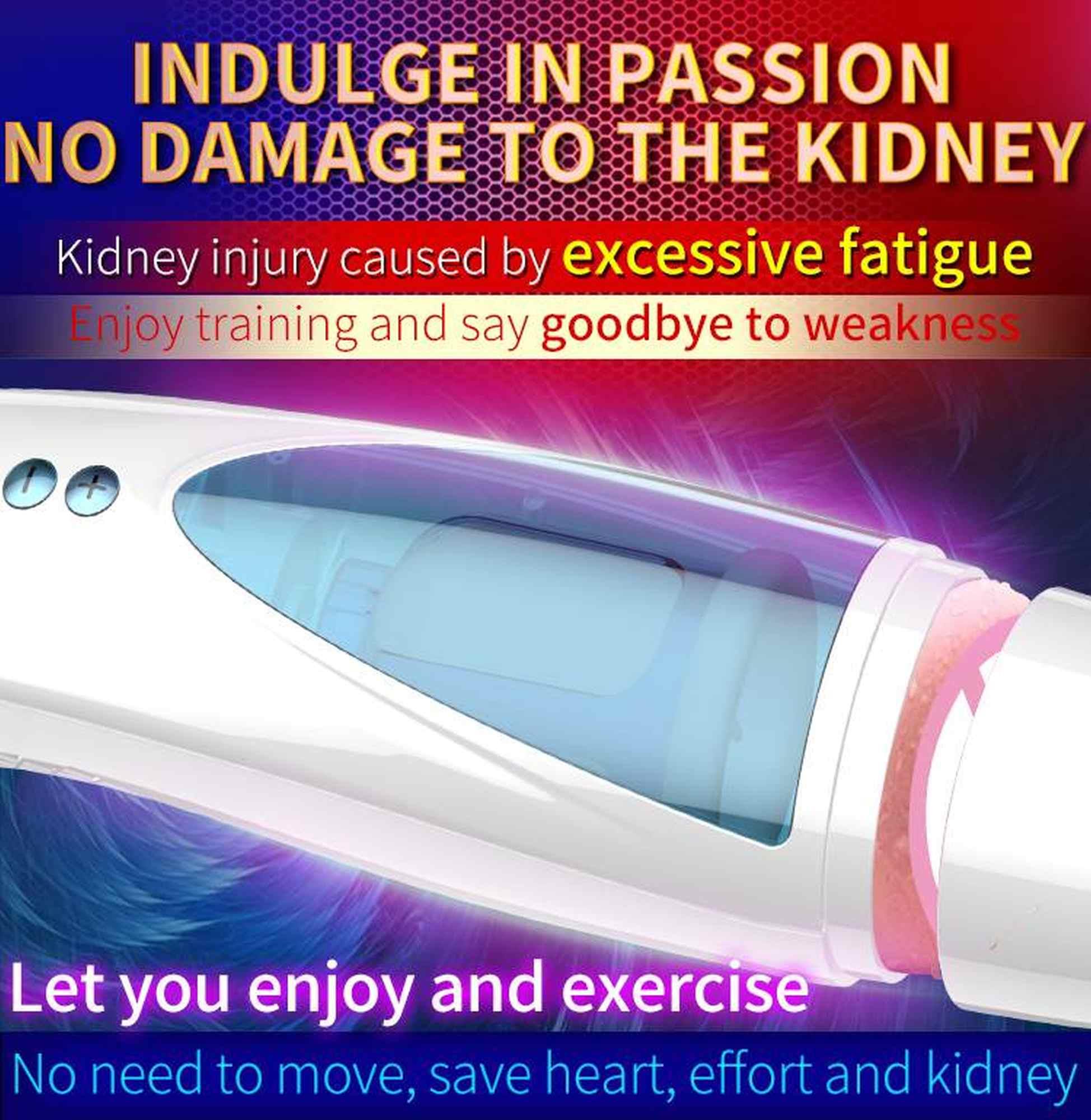 Masturbator-Vibrating, Rotating And Flashing Masturbation Usb 10+10