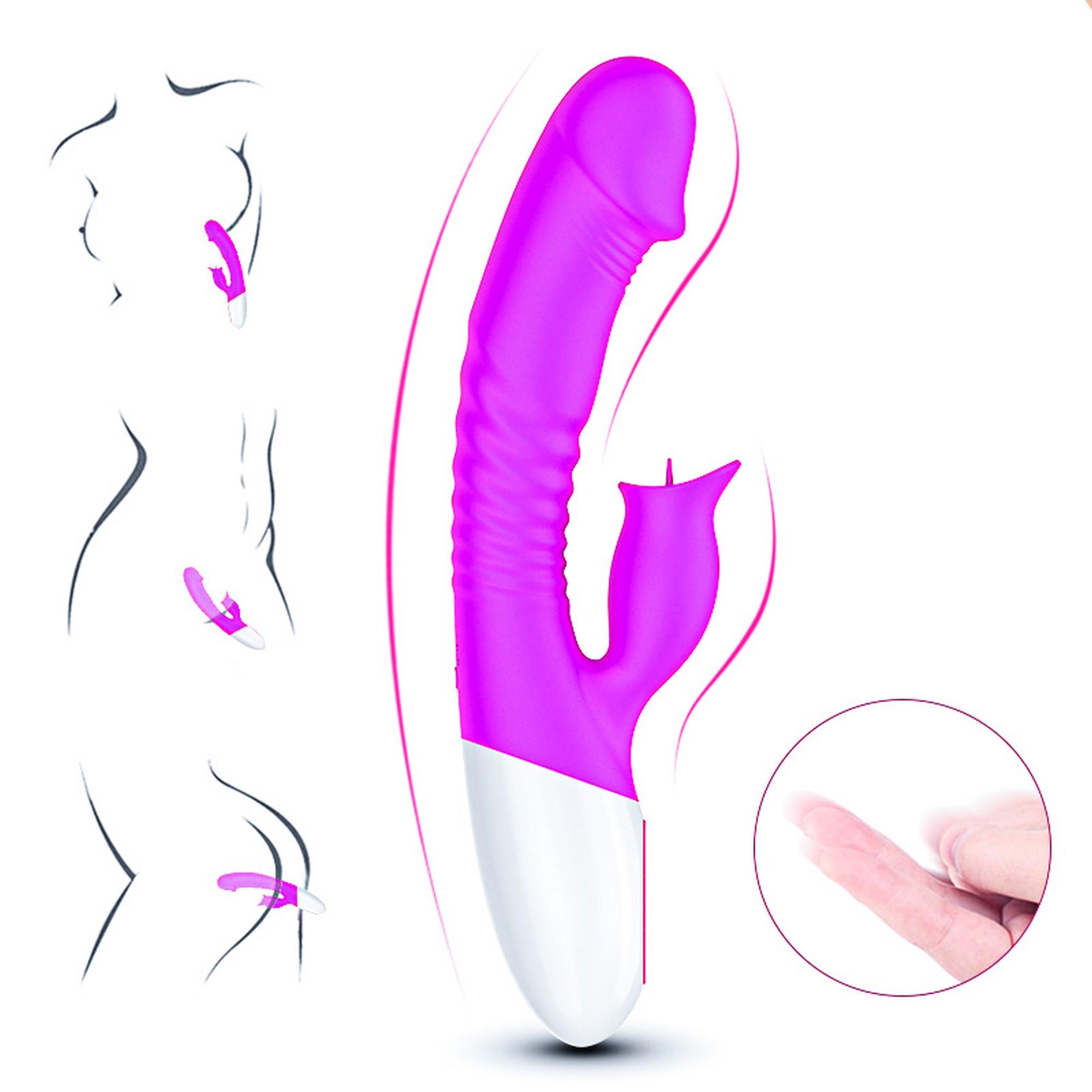 Wibrator-Silicon, Vibrator 7 Function And Heating Mode, Purple