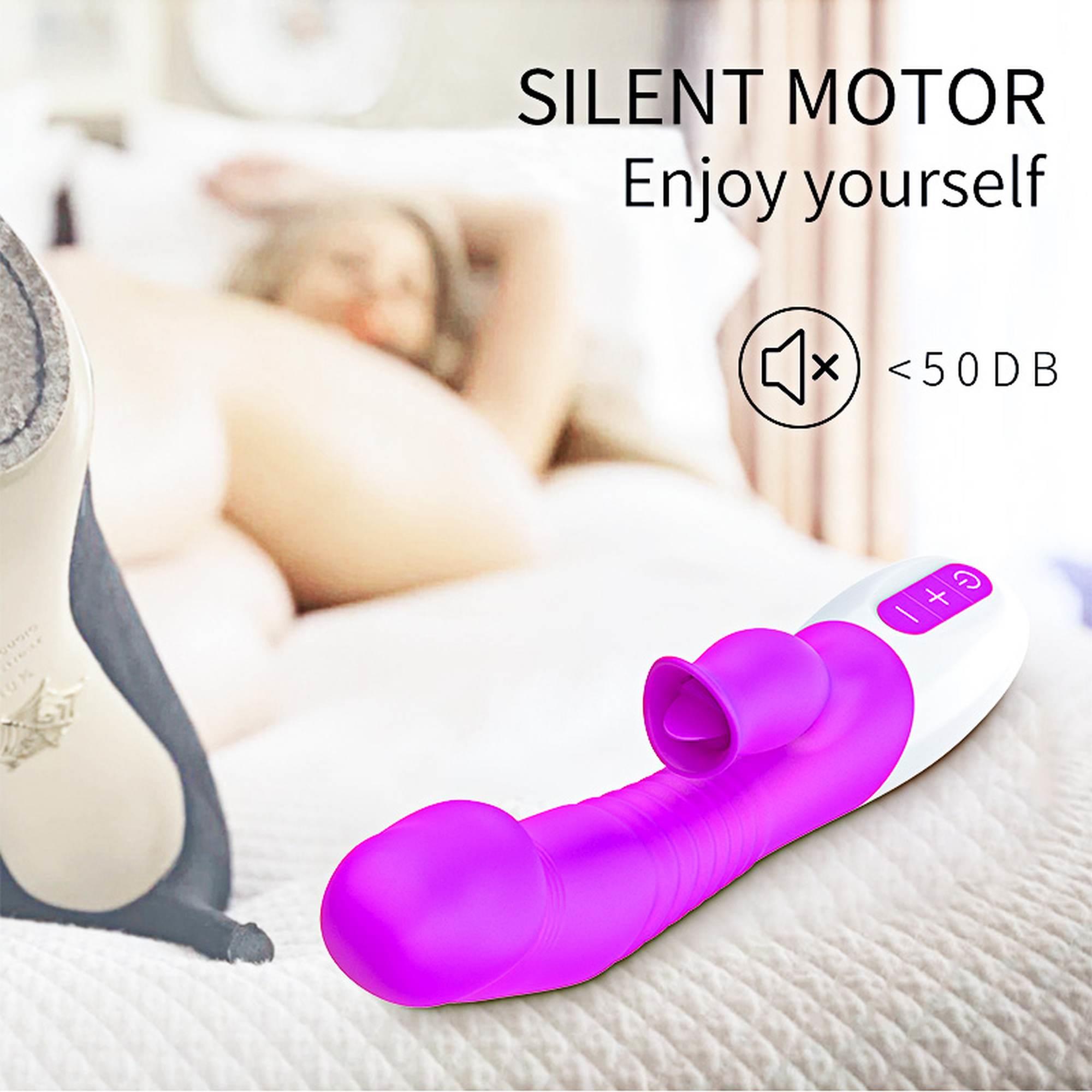 Wibrator-Silicon, Vibrator 7 Function And Heating Mode, Purple