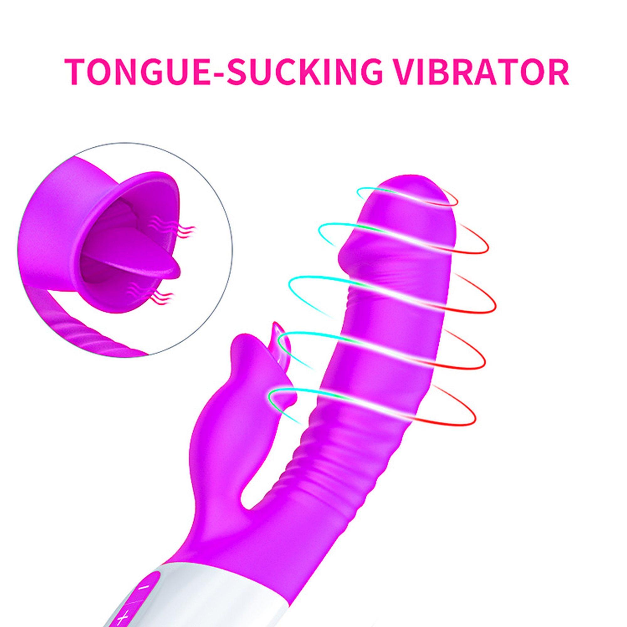 Wibrator-Silicon, Vibrator 7 Function And Heating Mode, Purple