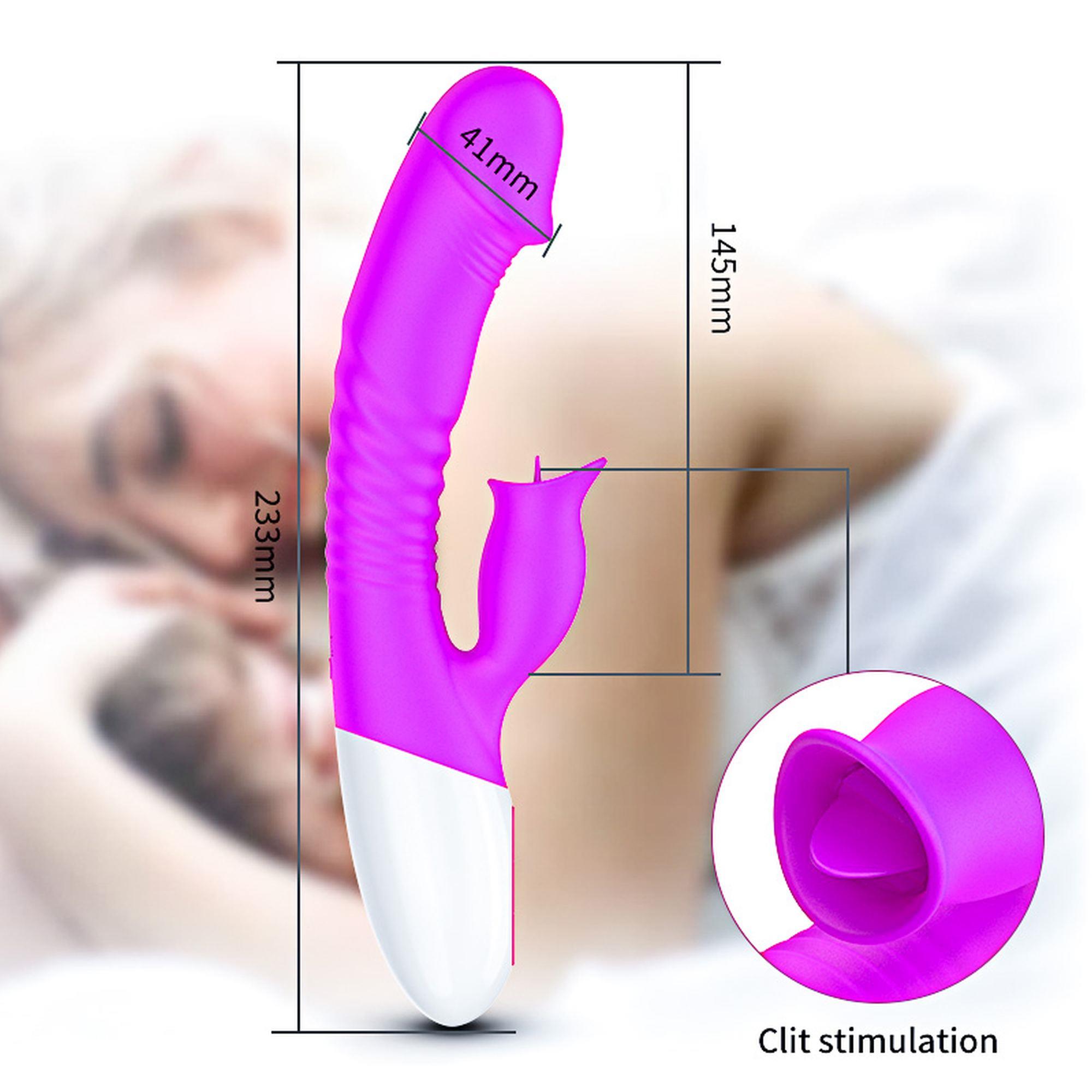 Wibrator-Silicon, Vibrator 7 Function And Heating Mode, Purple
