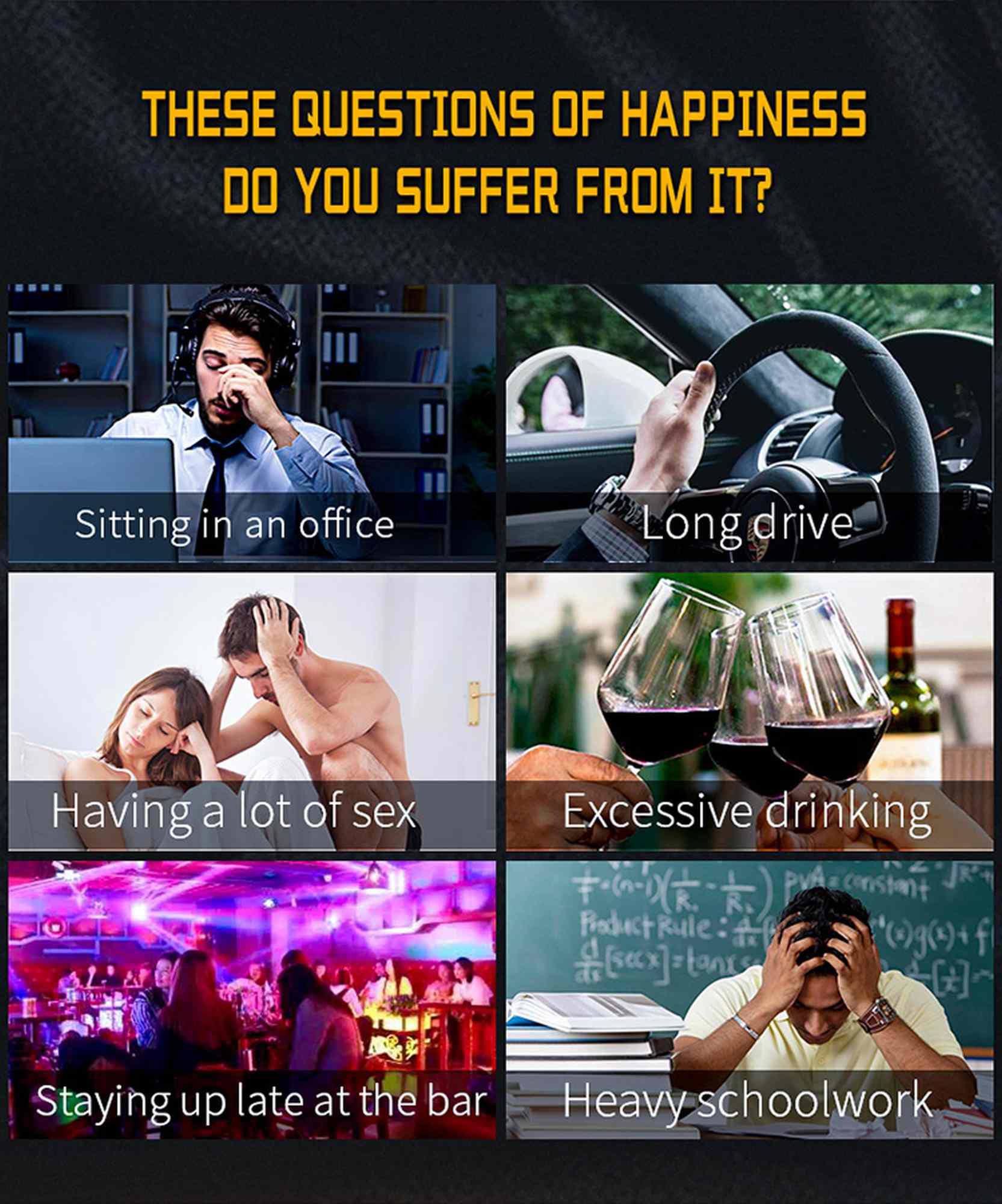 Wibrator-Silicone Massager 7 Function And Heating Function, Black