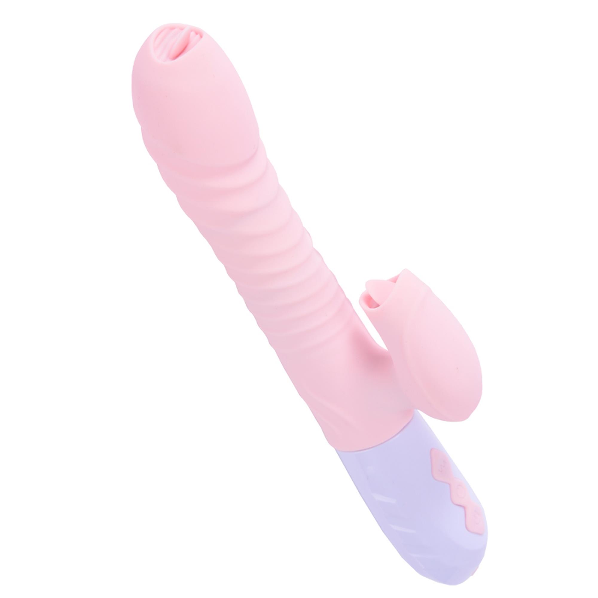 Wibrator-Silicone Vibrator Usb 7 Function And Thrusting Function