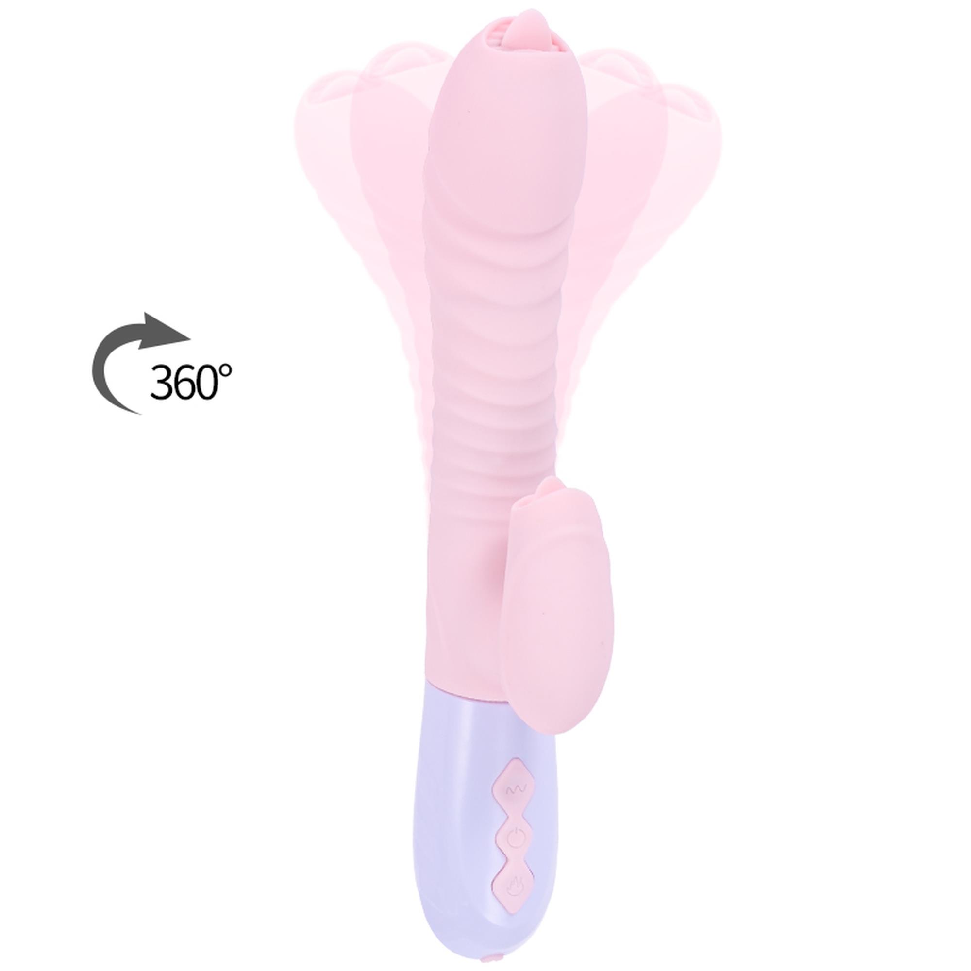 Wibrator-Silicone Vibrator Usb 7 Function And Thrusting Function