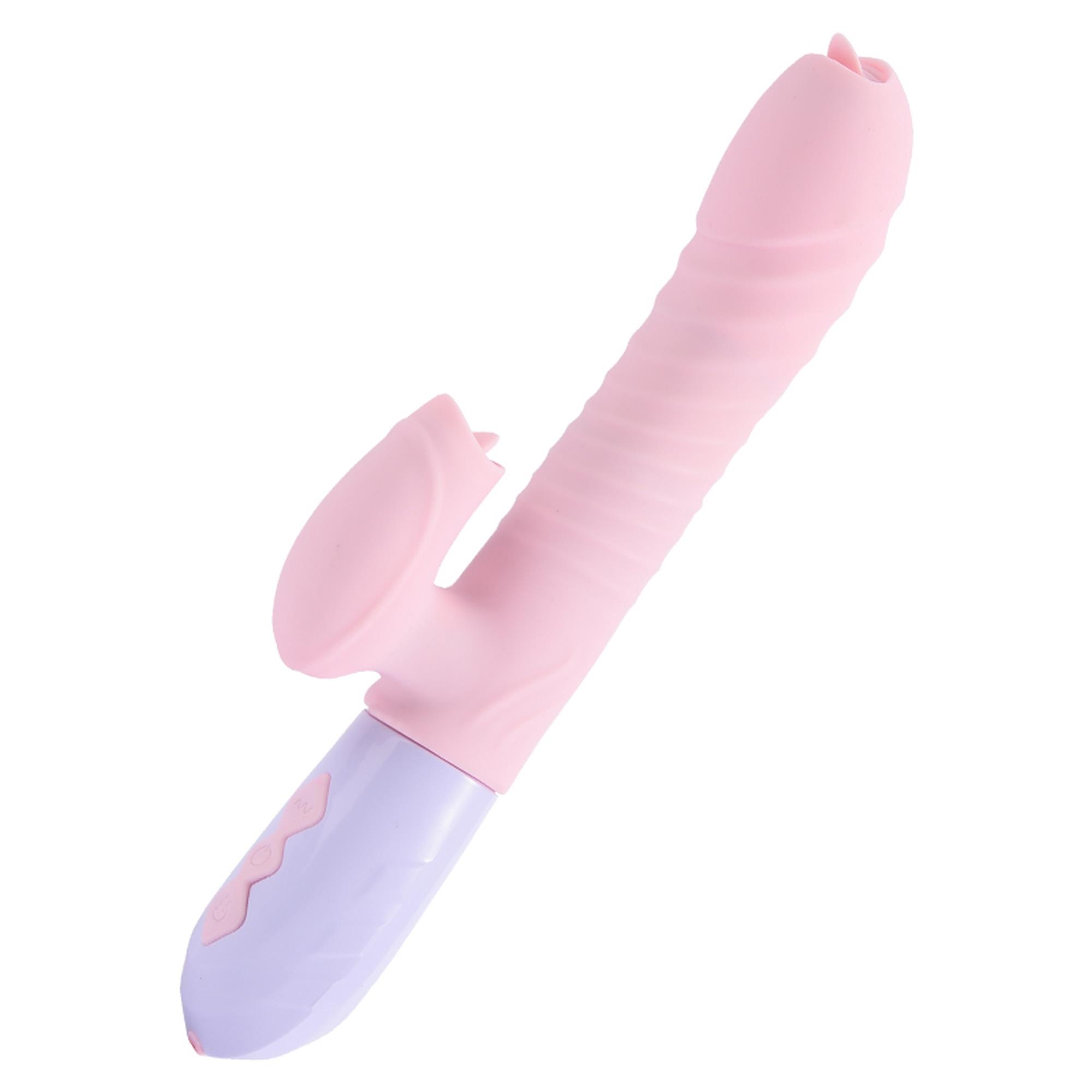 Wibrator-Silicone Vibrator Usb 7 Function And Thrusting Function
