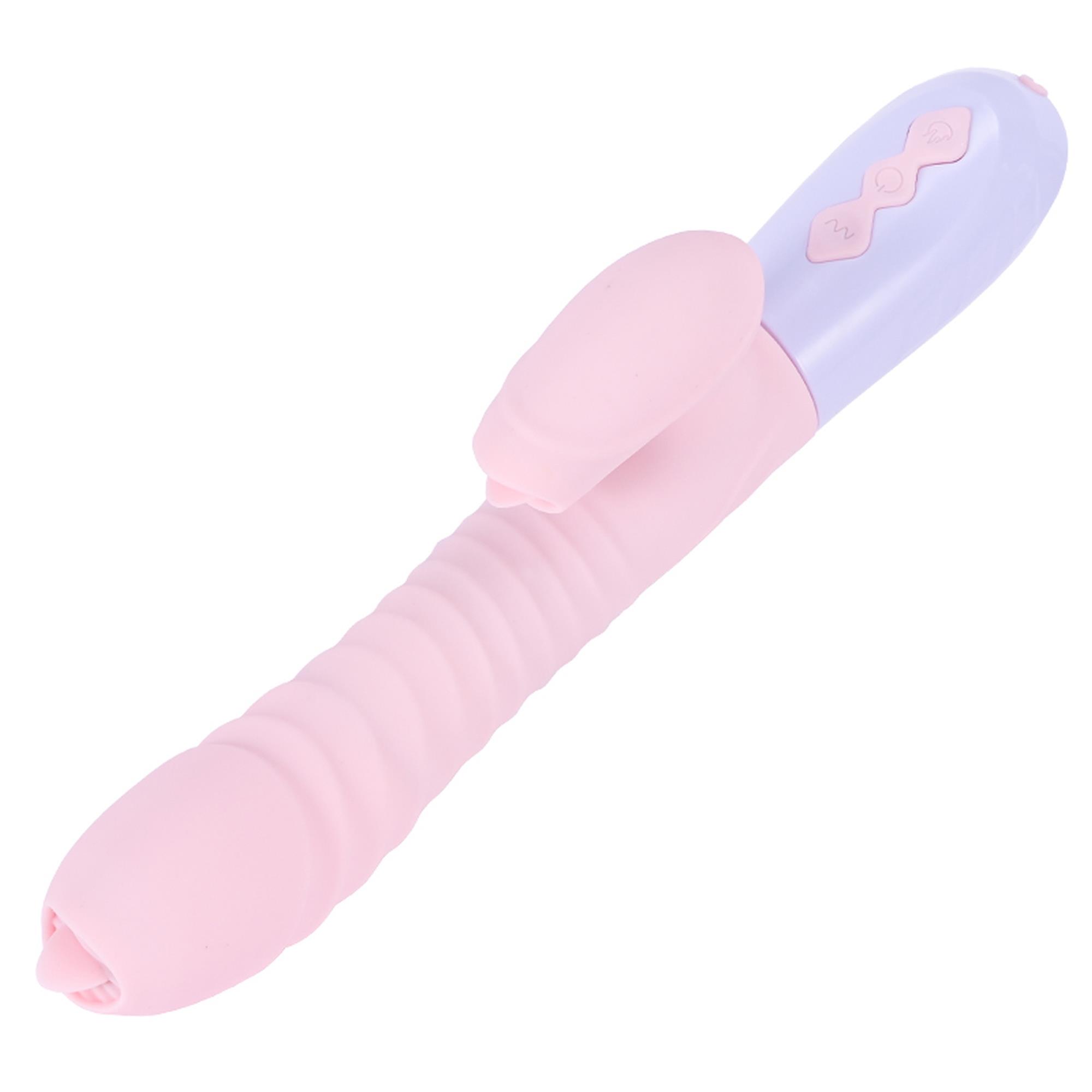 Wibrator-Silicone Vibrator Usb 7 Function And Thrusting Function