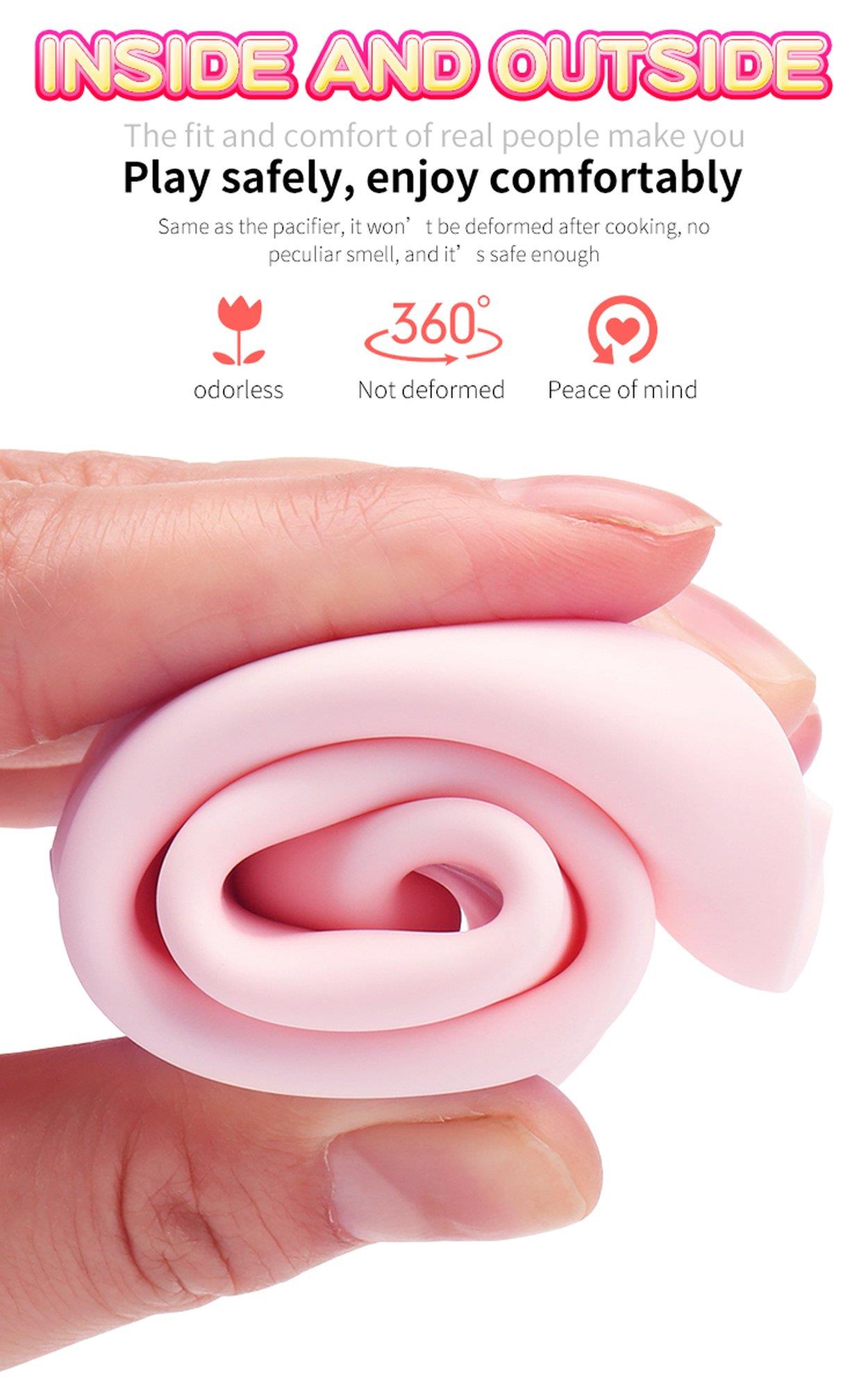 Wibrator-Silicone Vibrator Usb 7 Function And Thrusting Function