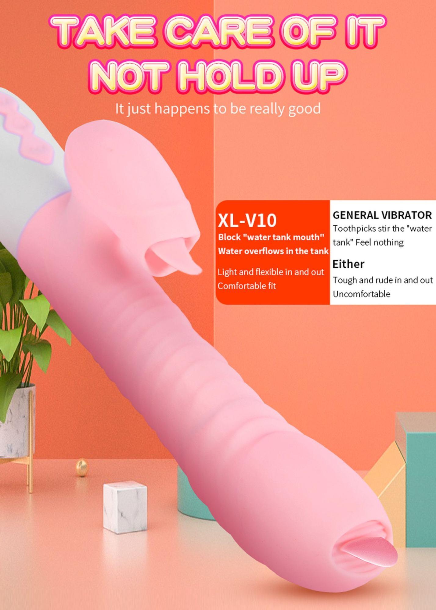 Wibrator-Silicone Vibrator Usb 7 Function And Thrusting Function