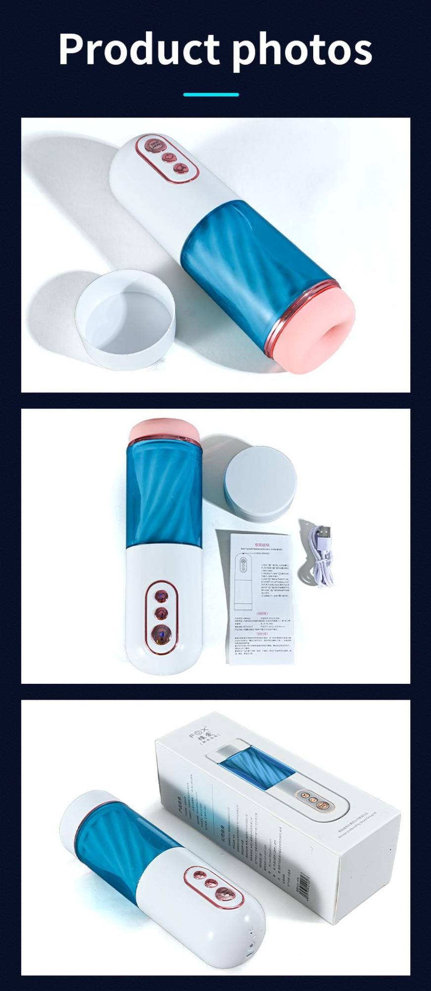 Masturbator-Vibration 7, 7 Sucking Modes, Hand