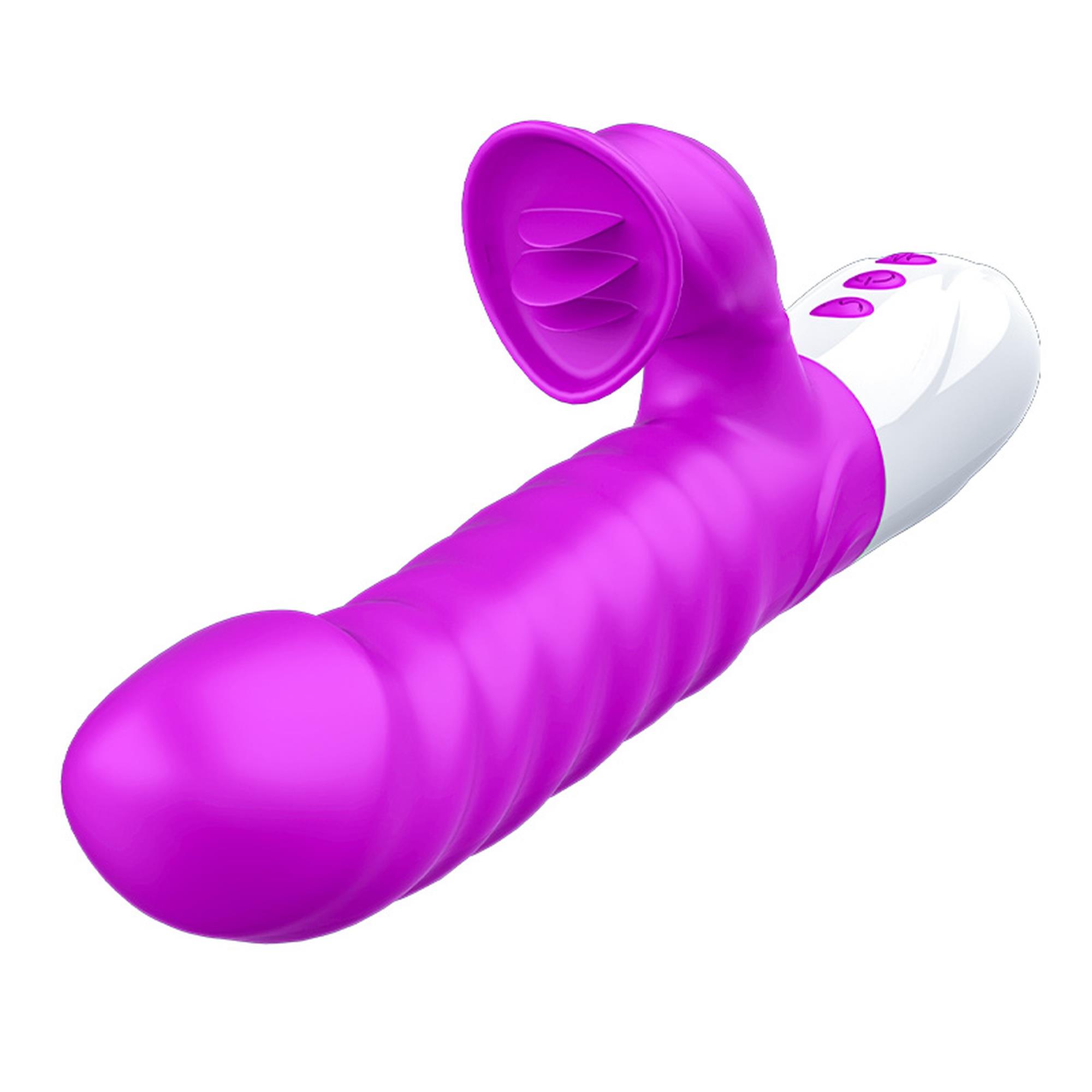 Wibrator-Silicon, Vibrator 7 Function And Heating Mode, Purple