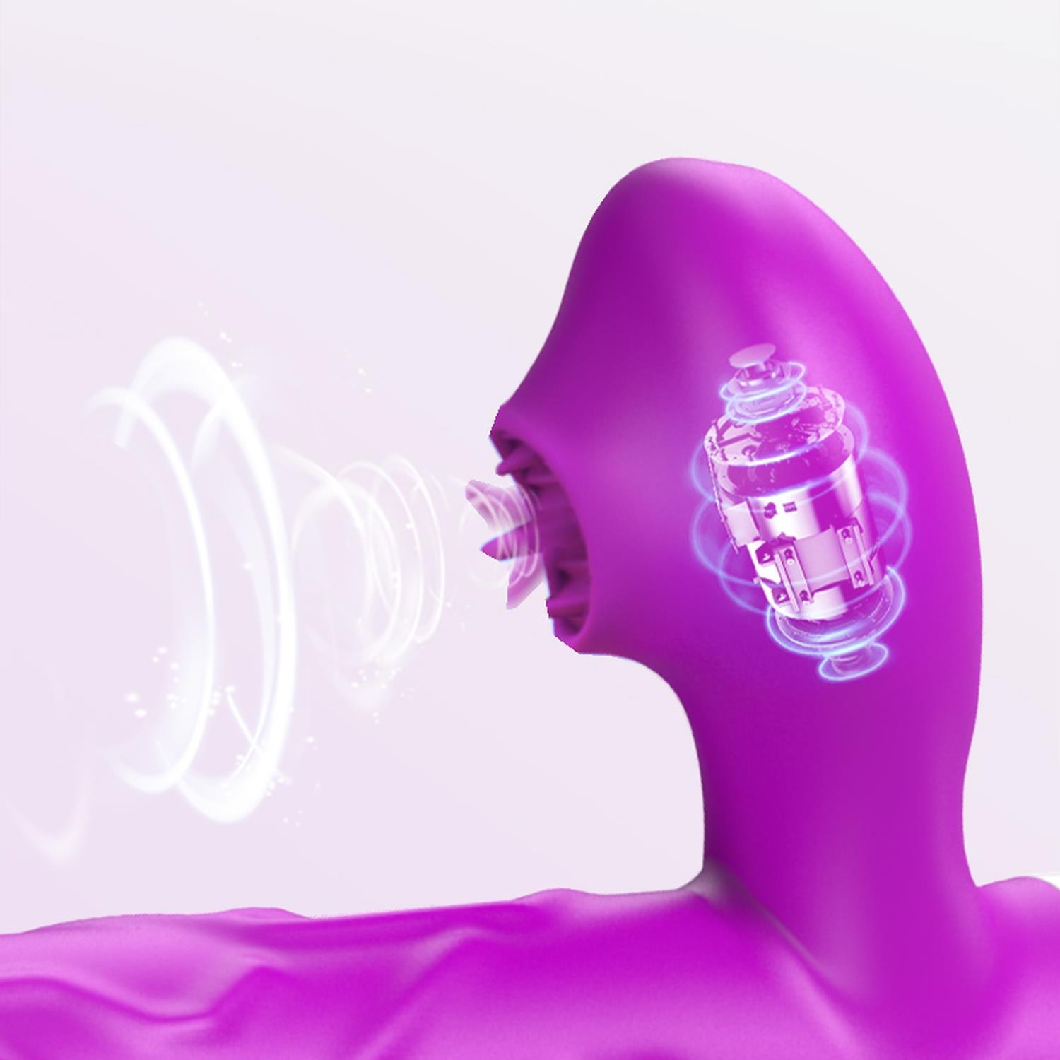 Wibrator- Siliconetongue Vibrator, Usb 10 Function