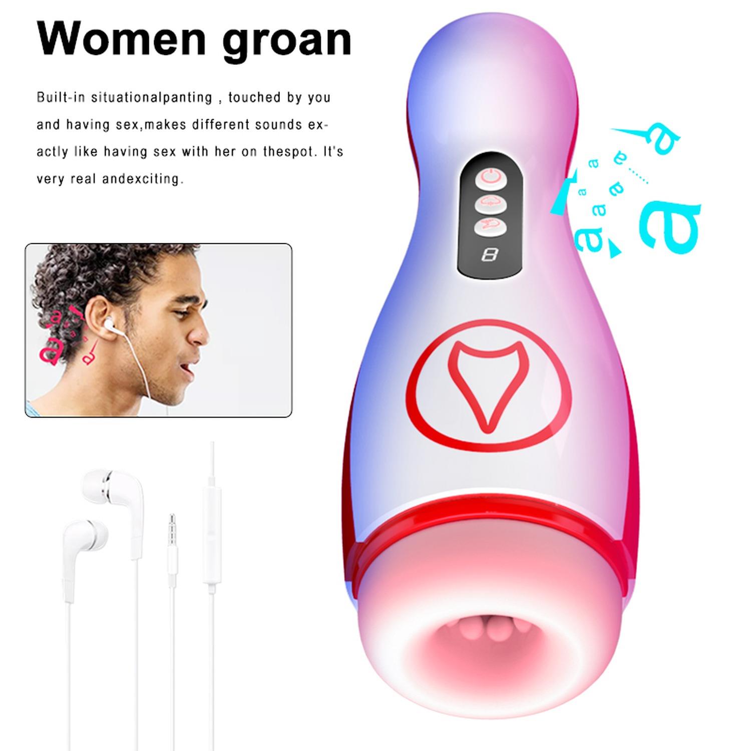 Masturbator - Vibrating  Masturbation Cup , 7 Suction Power, 7 Vibration Setting