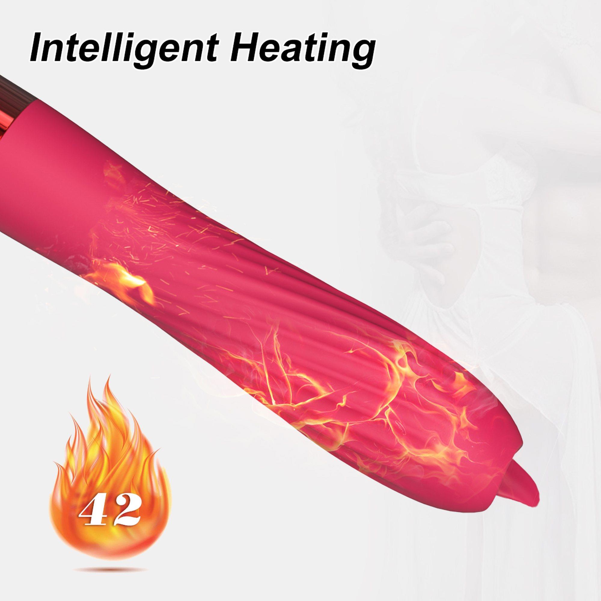 Wibrator-Silicone Vibrator Usb, 10 Vibration Modes, Heating