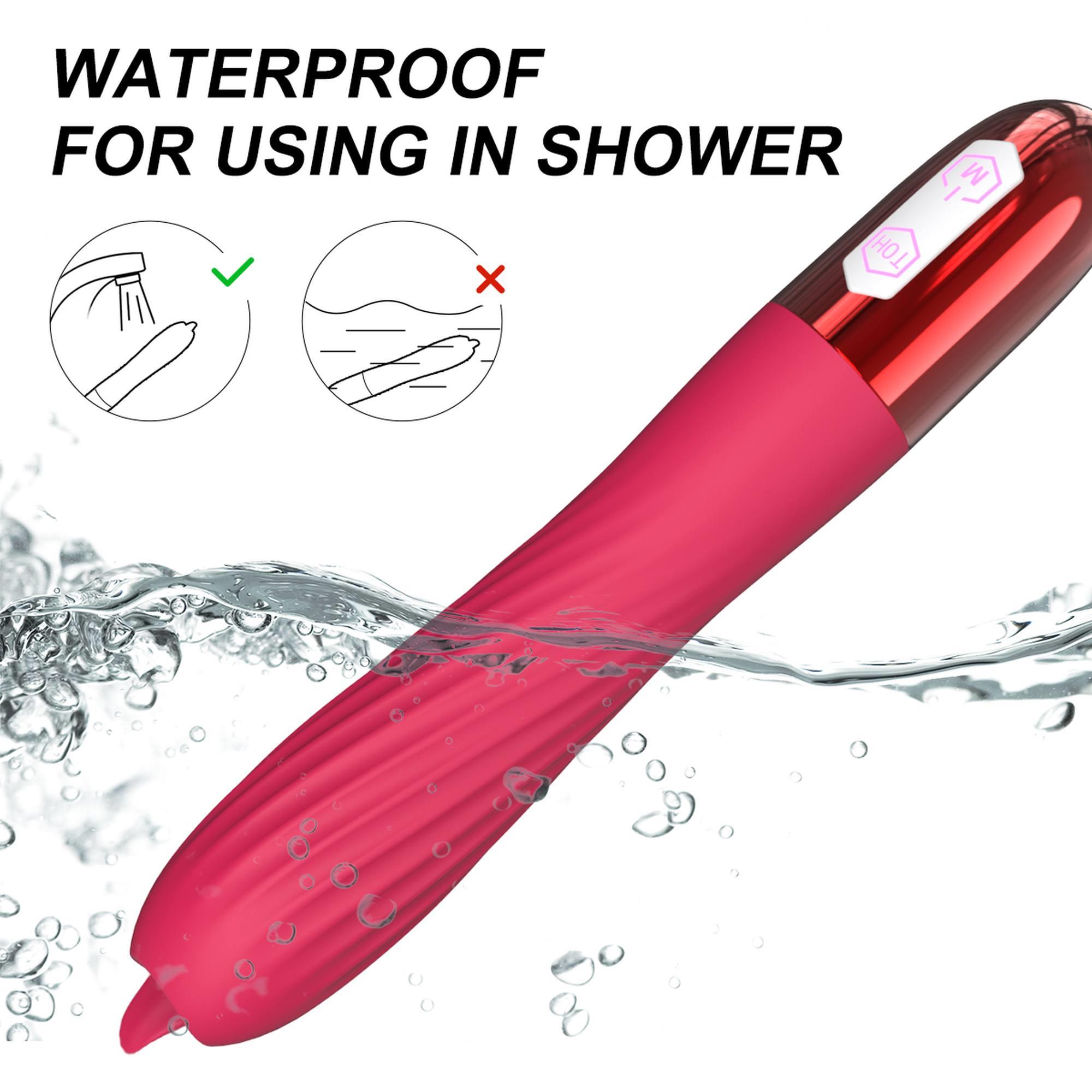 Wibrator-Silicone Vibrator Usb, 10 Vibration Modes, Heating