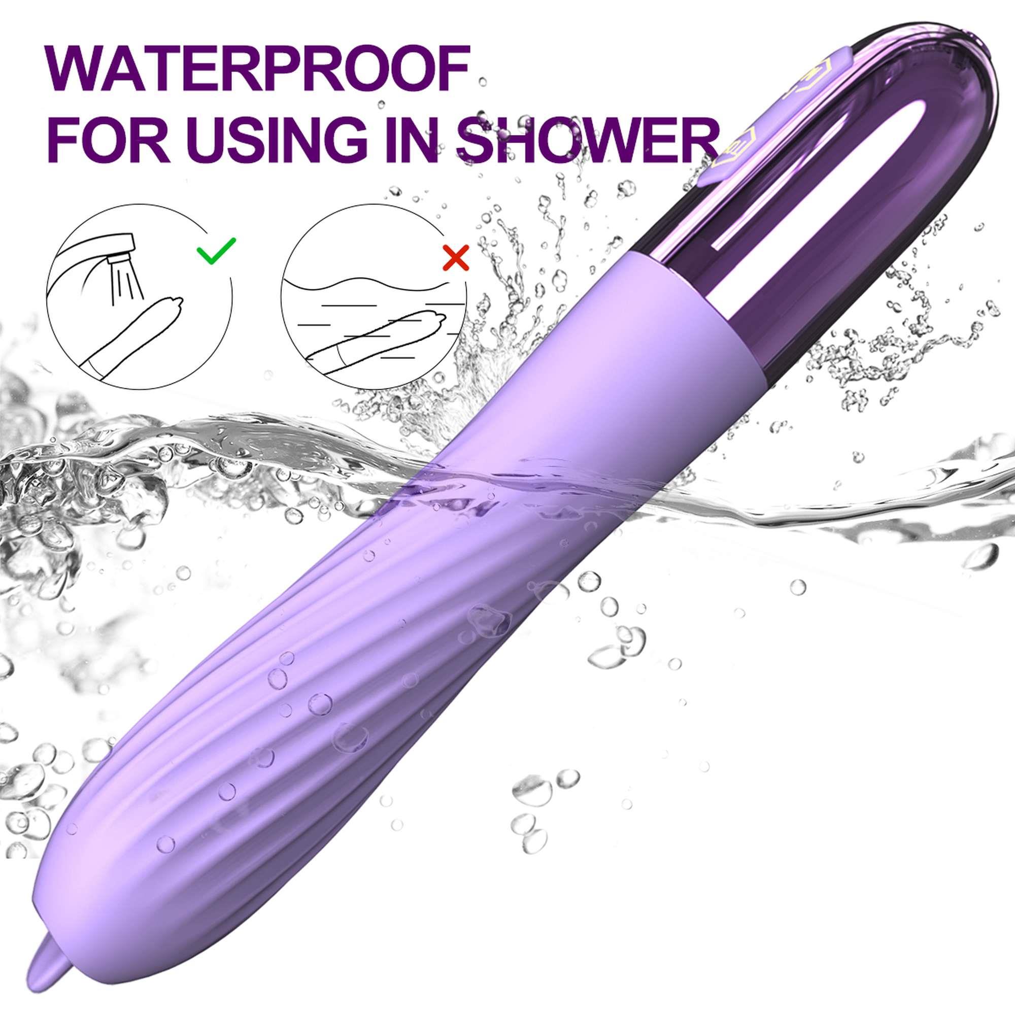 Wibrator-Silicone Vibrator Usb, 10 Vibration Modes, Heating