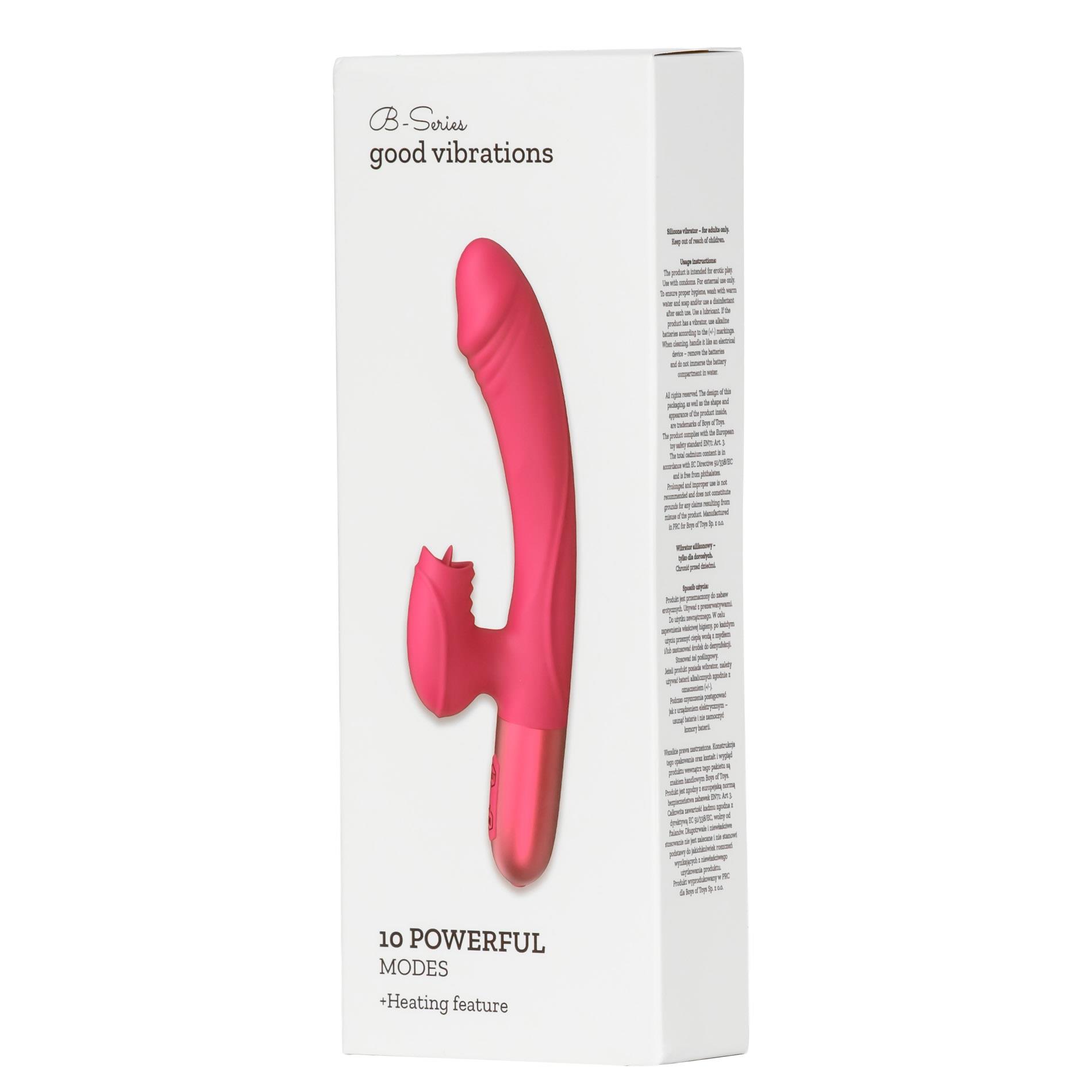 Wibrator-Silicone Vibrator Usb, 10 Vibration Modes, Heating