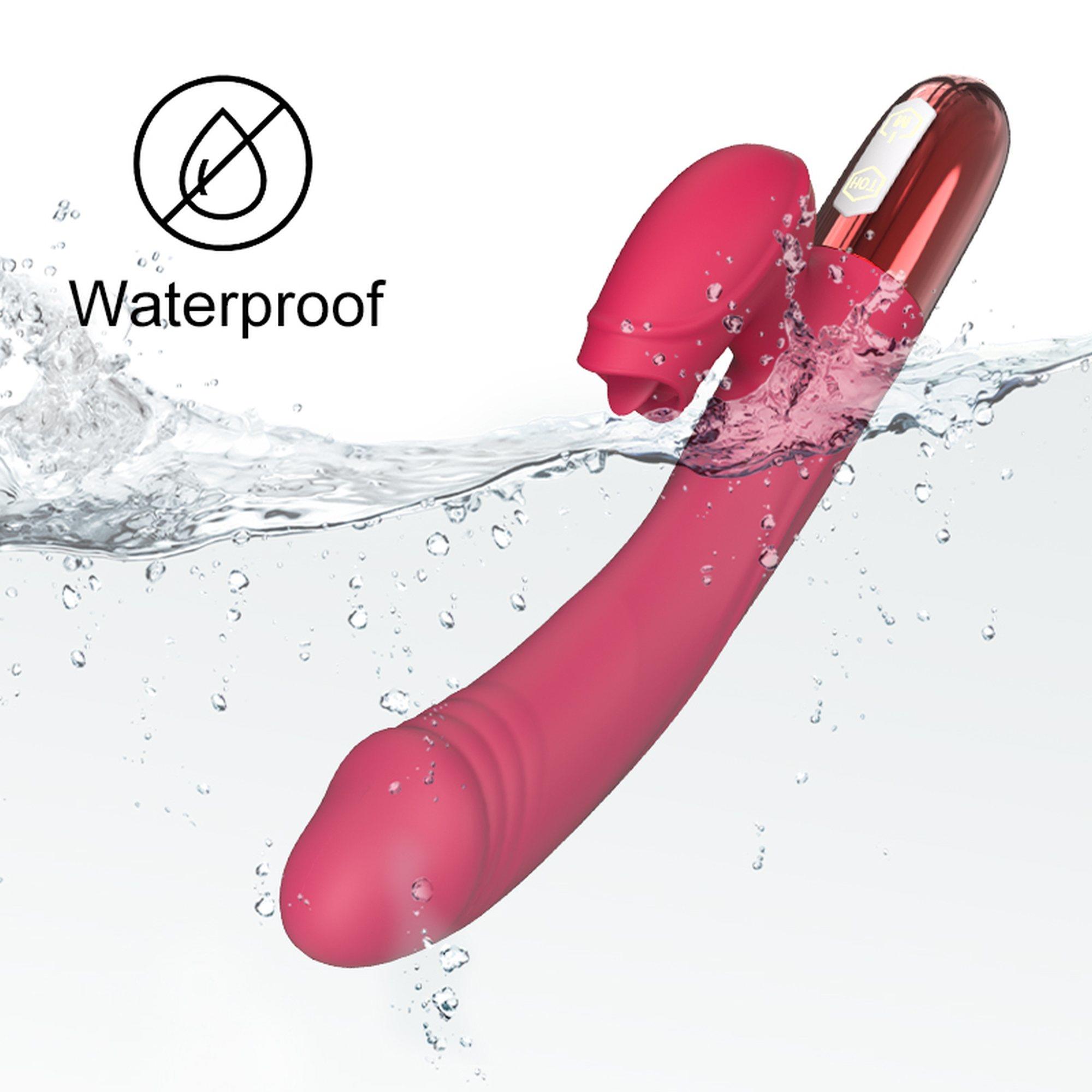 Wibrator-Silicone Vibrator Usb, 10 Vibration Modes, Heating