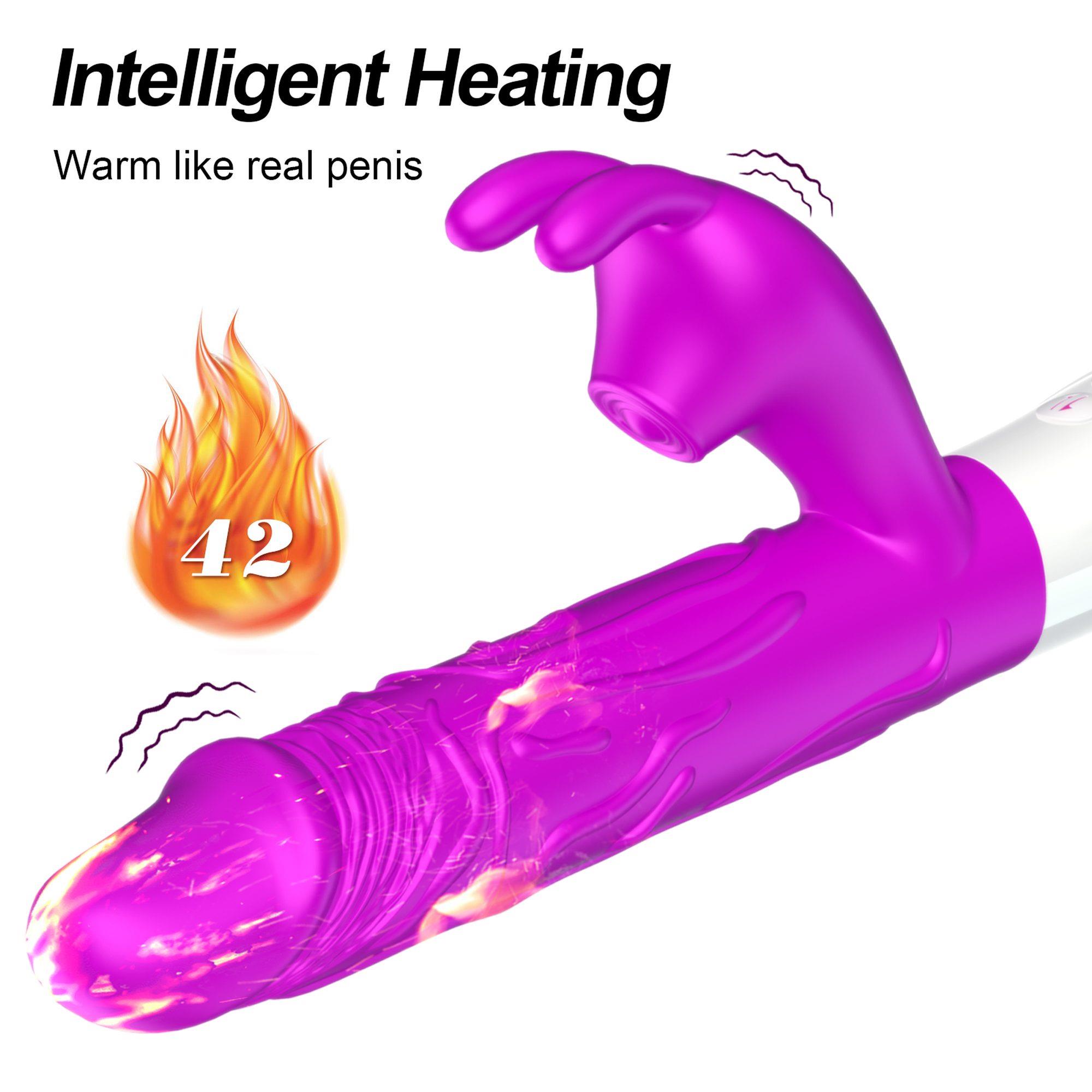 Wibrator-Silicone, Vibrator Usb, 7 Vibration Modes, Heating