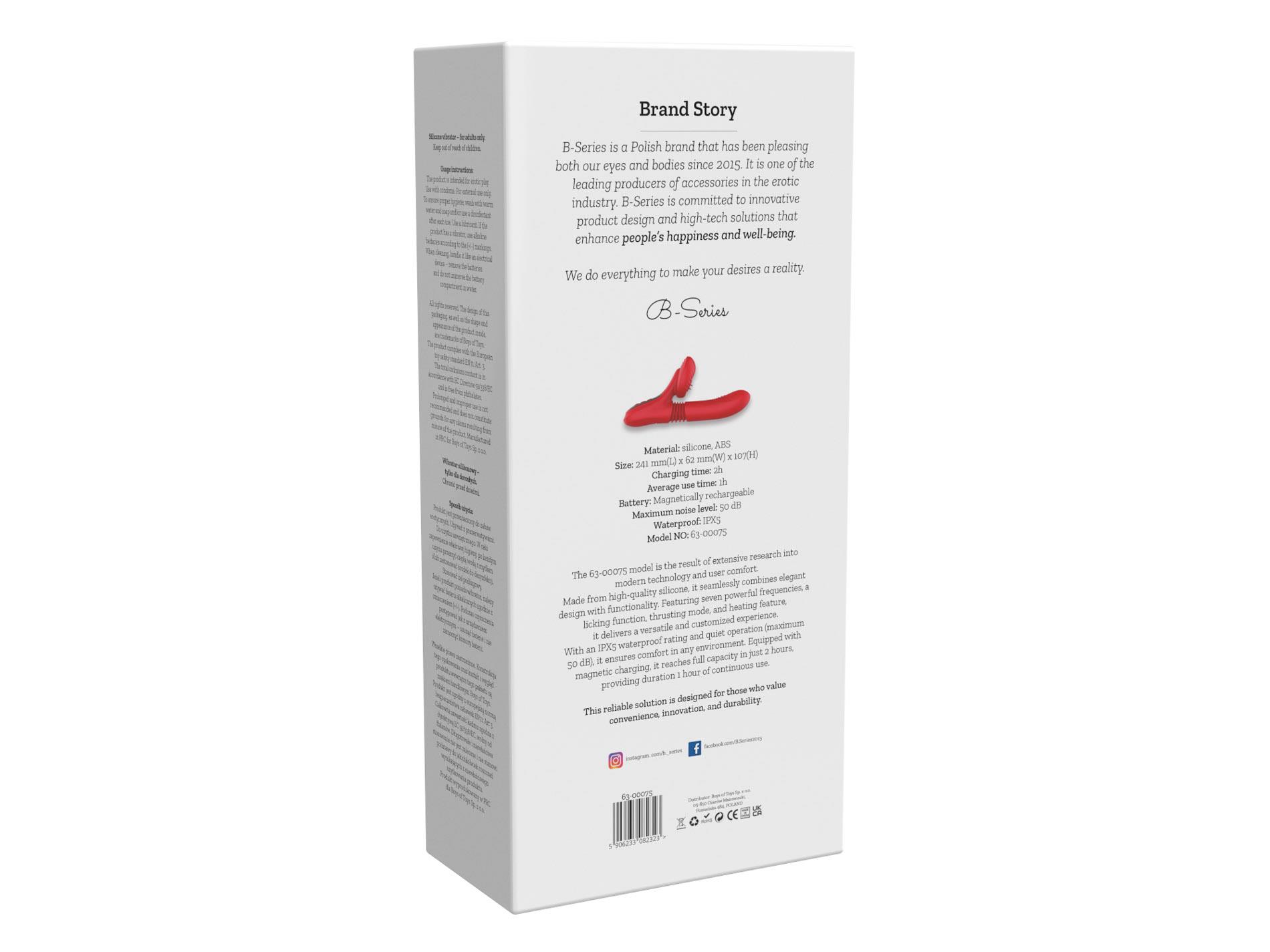 Silicone Vibrator 7 Powerful Modes - Licking,Thrusting And Heating