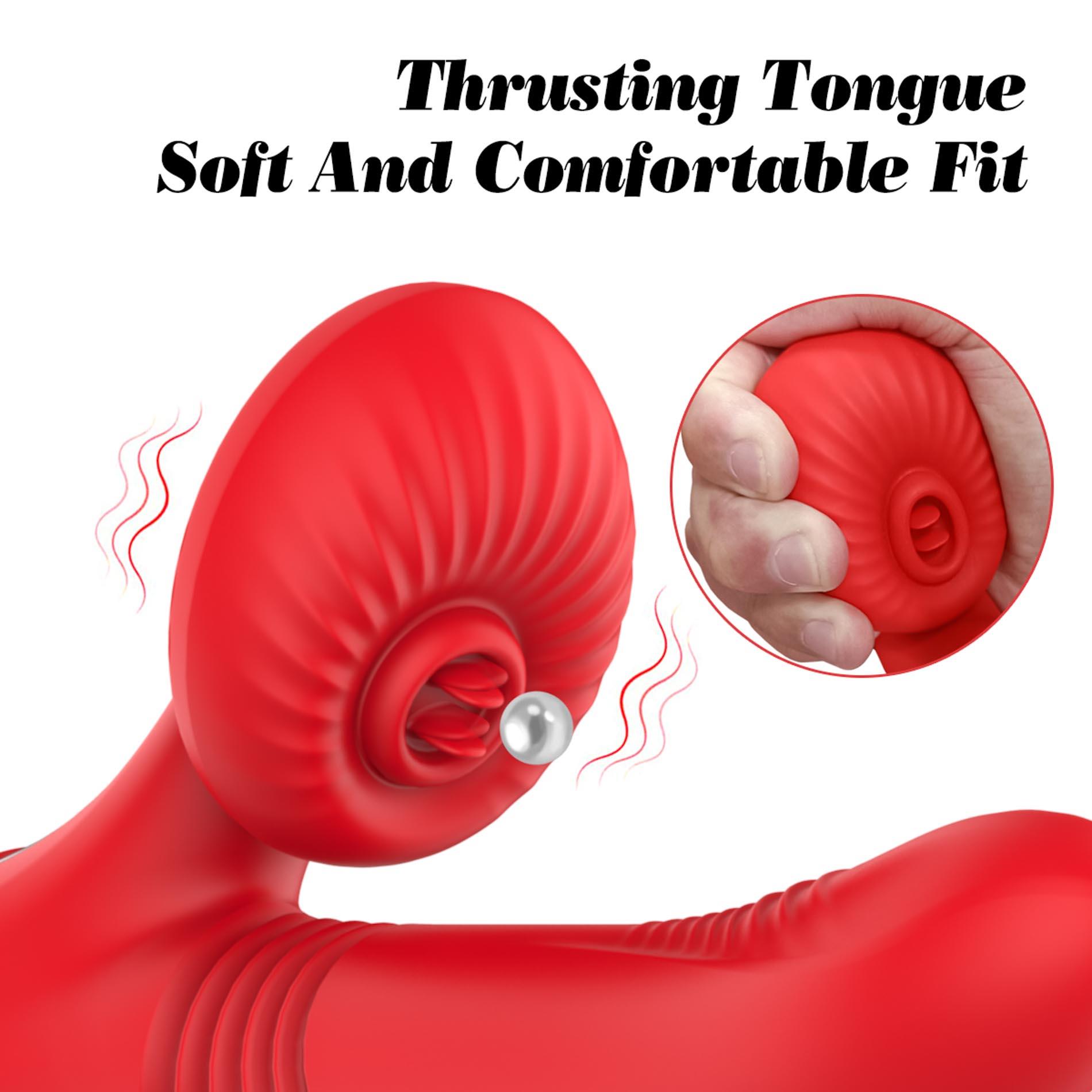 Silicone Vibrator 7 Powerful Modes - Licking,Thrusting And Heating