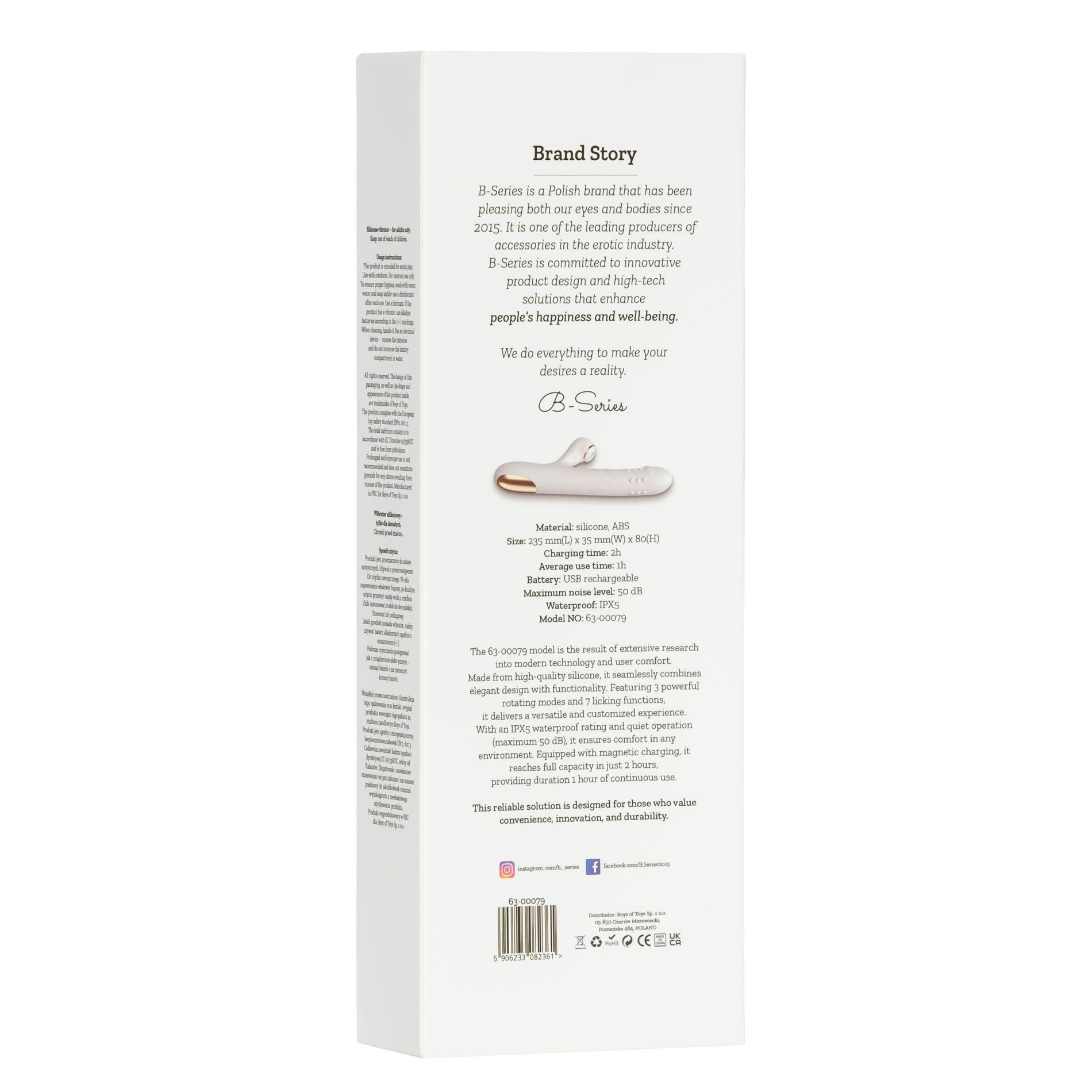 Silicone Vibrator - 3 Rotating Functions And 7 Licking Functions