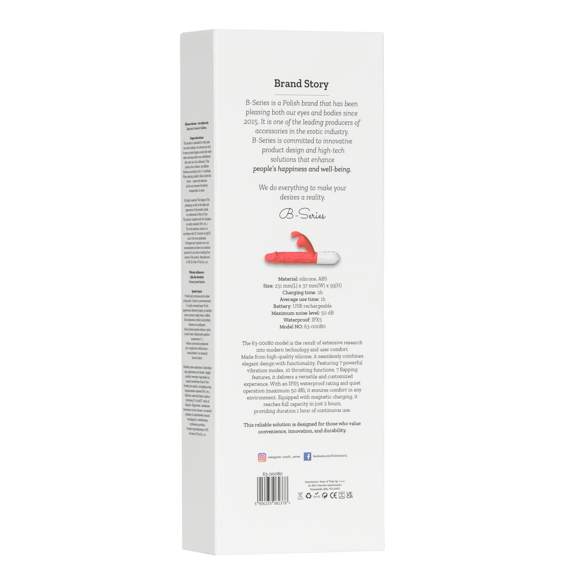 Silicone Vibrator 7 Vibration Modes -10 Thrusting And7 Flapping