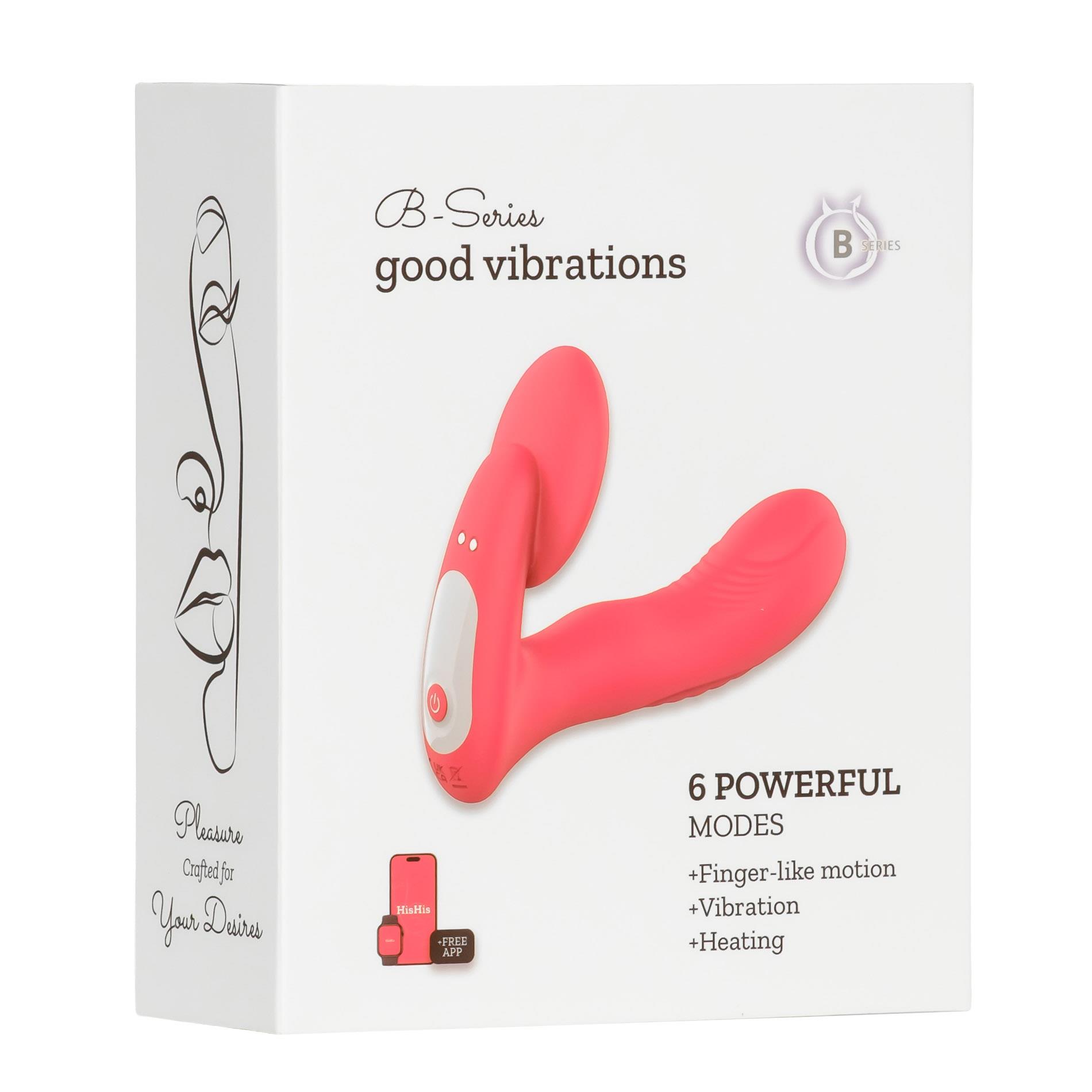 Silicone Vibrator 3 Speeds, 6 Frequencies,Finger Function,Heating + App