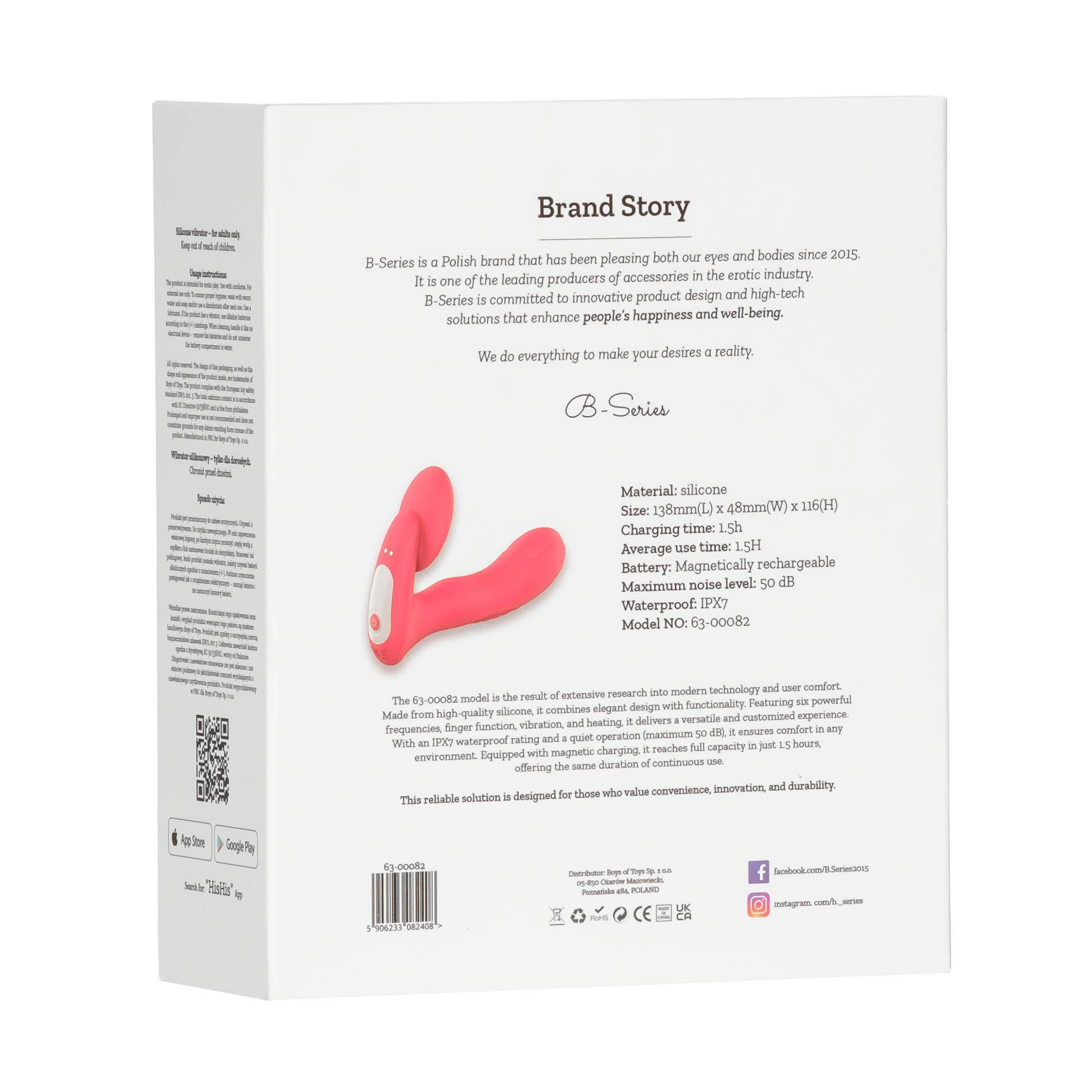 Silicone Vibrator 3 Speeds, 6 Frequencies,Finger Function,Heating + App