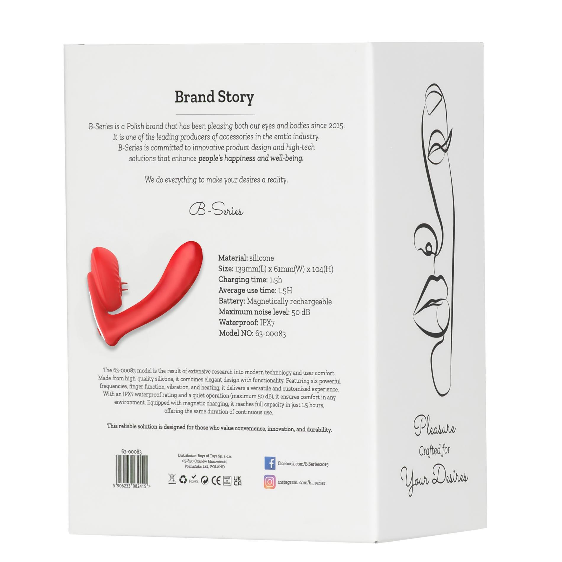 Silicone Vibrator 10 Vibration Modes, Licking, Heating + App Control