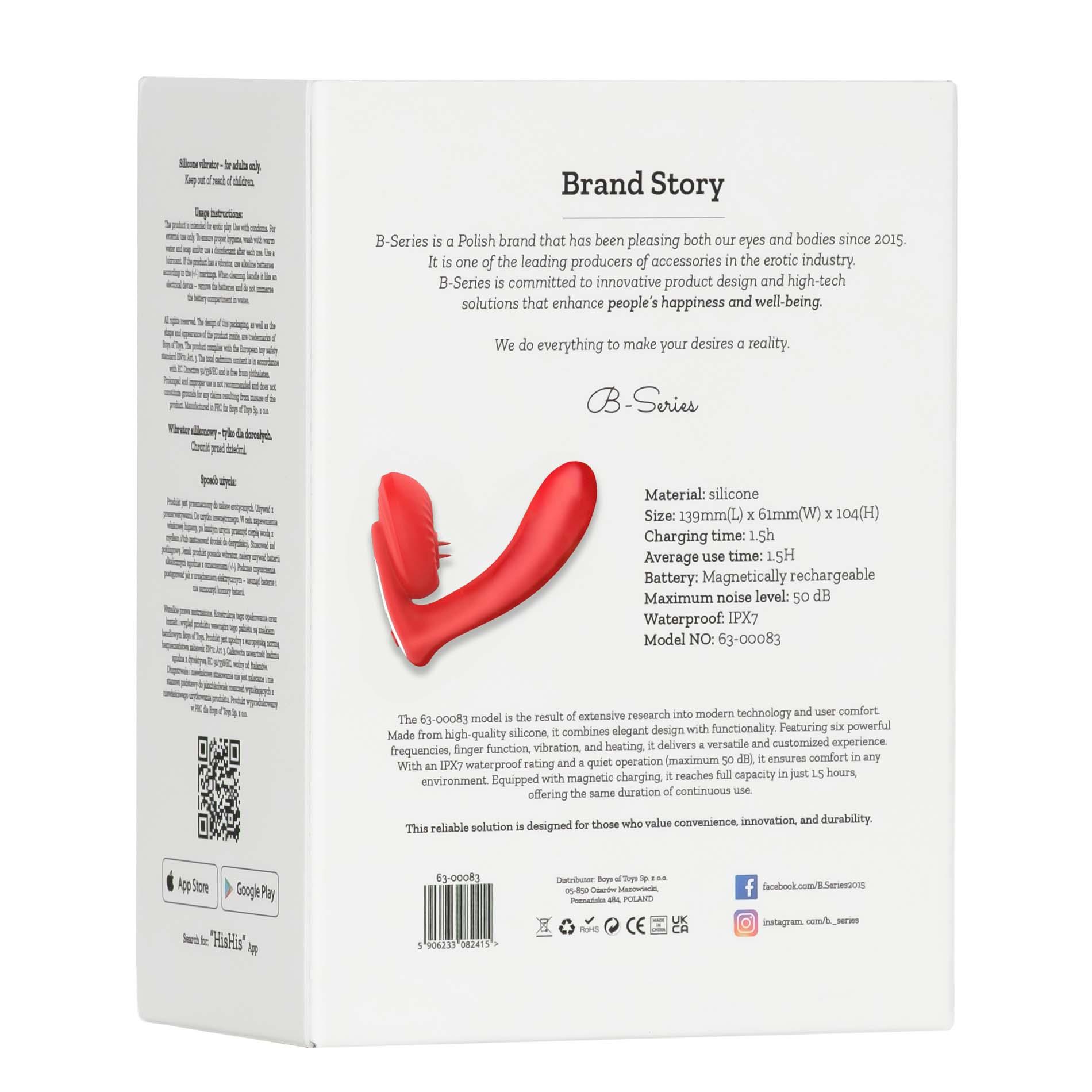 Silicone Vibrator 10 Vibration Modes, Licking, Heating + App Control