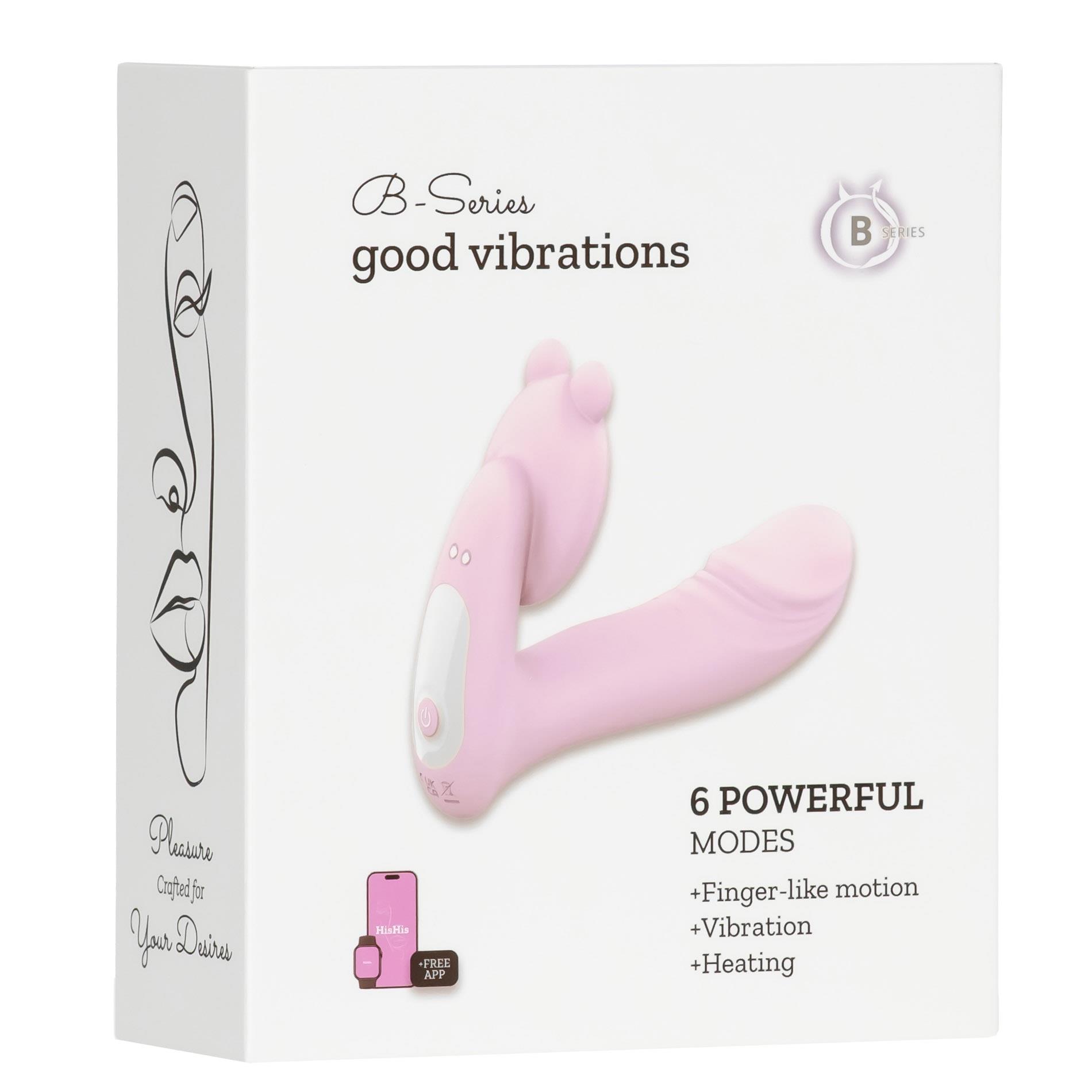 Silicone Vibrator 3 Speeds, 6 FrequenciesFinger Function, Heating + App