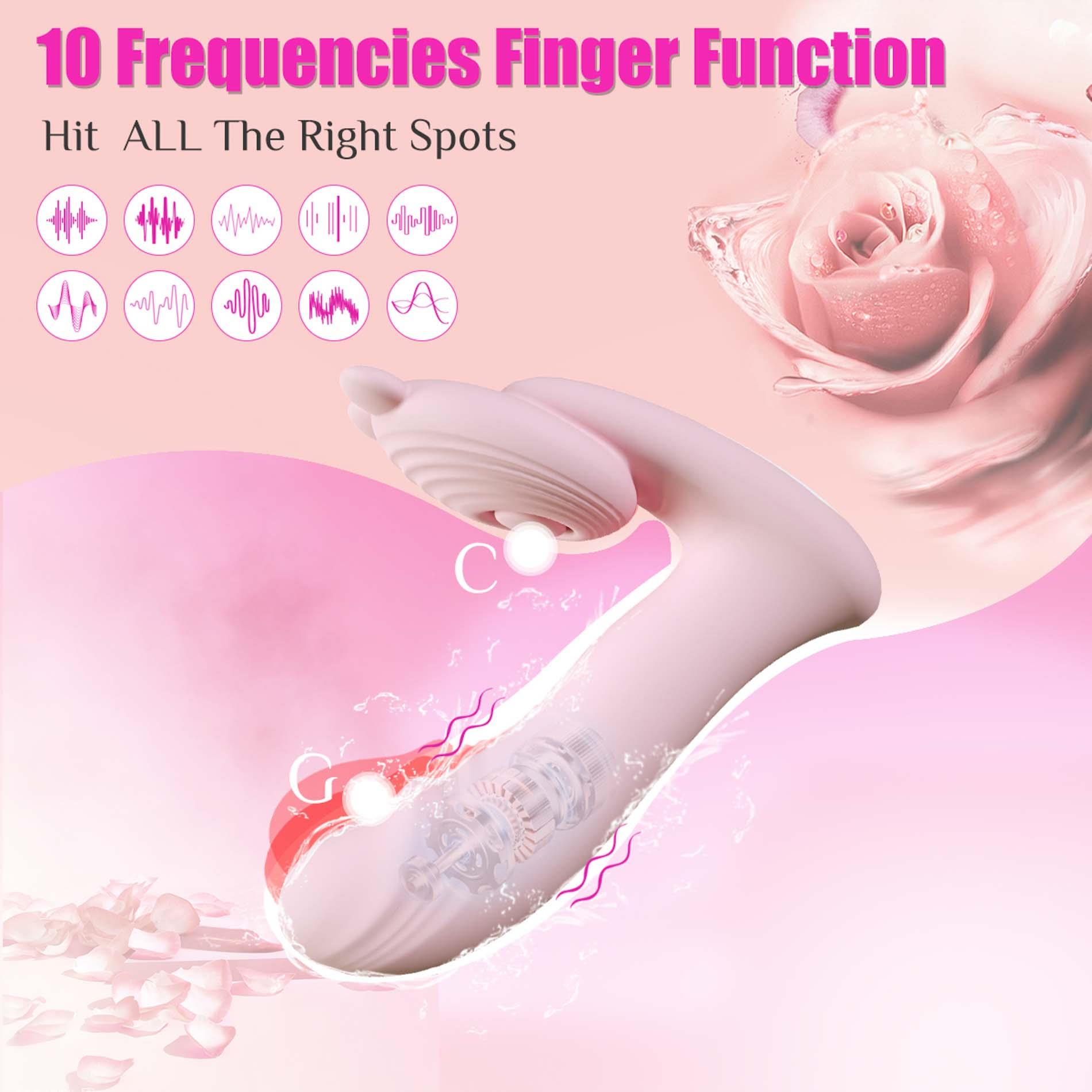Silicone Vibrator 3 Speeds, 6 FrequenciesFinger Function, Heating + App