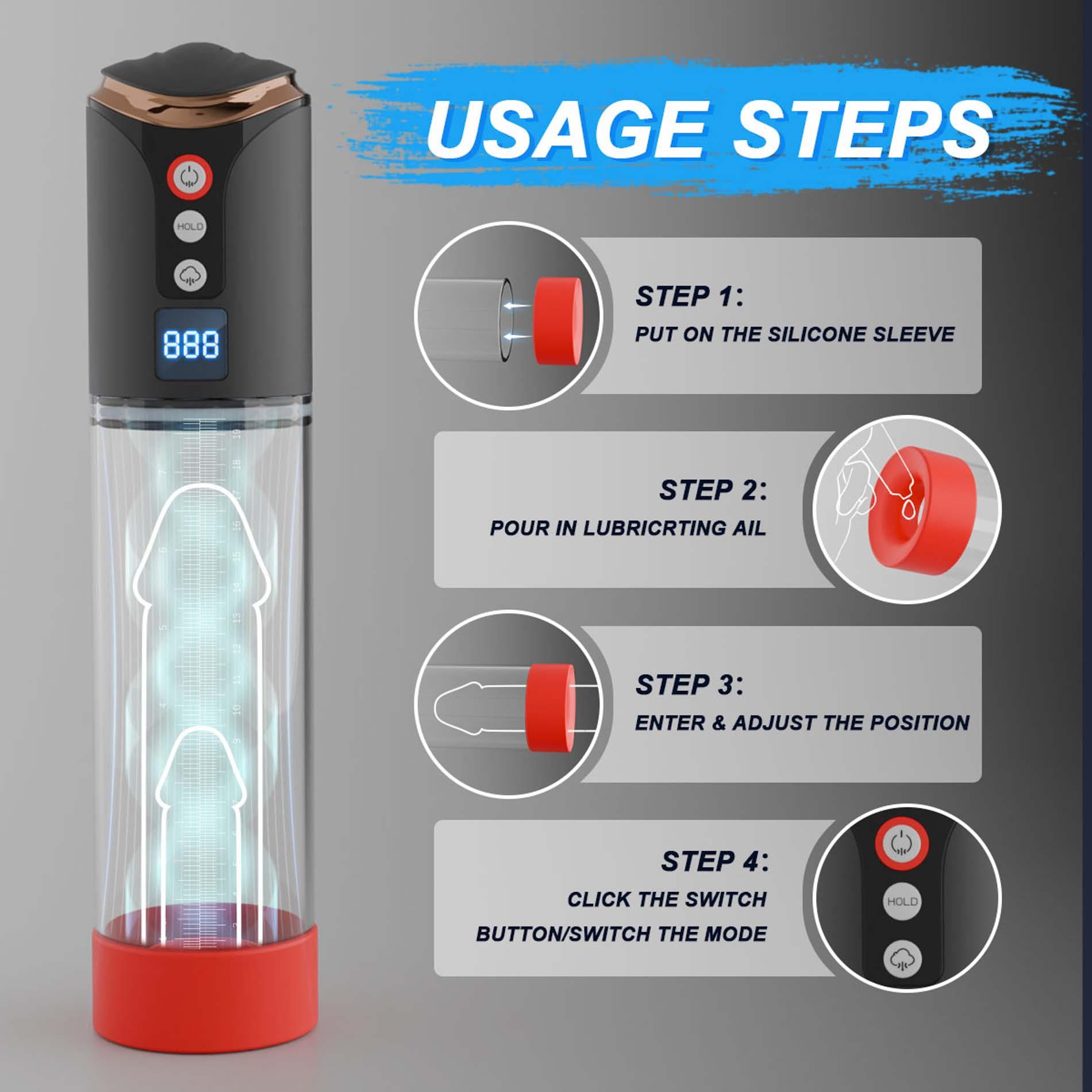 Automatic Pump - 8 Sucking Modes,
Counting Mode