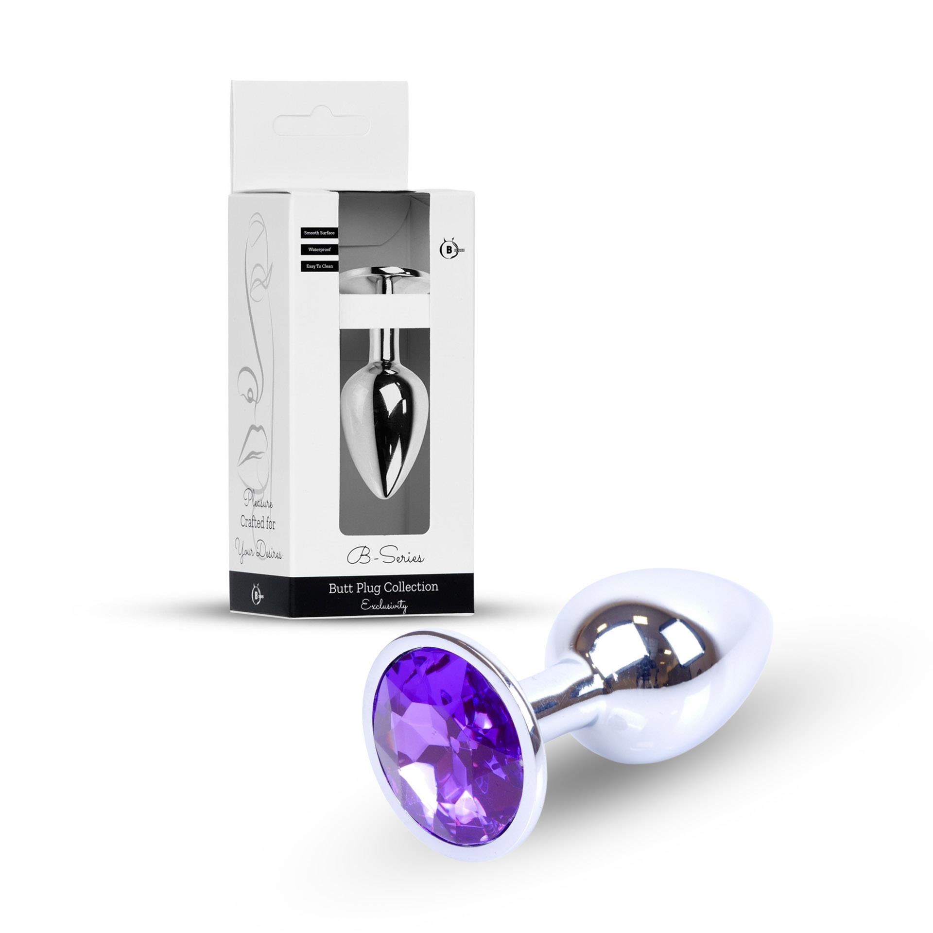 Plug-Jewellery Silver Plug- Purple
