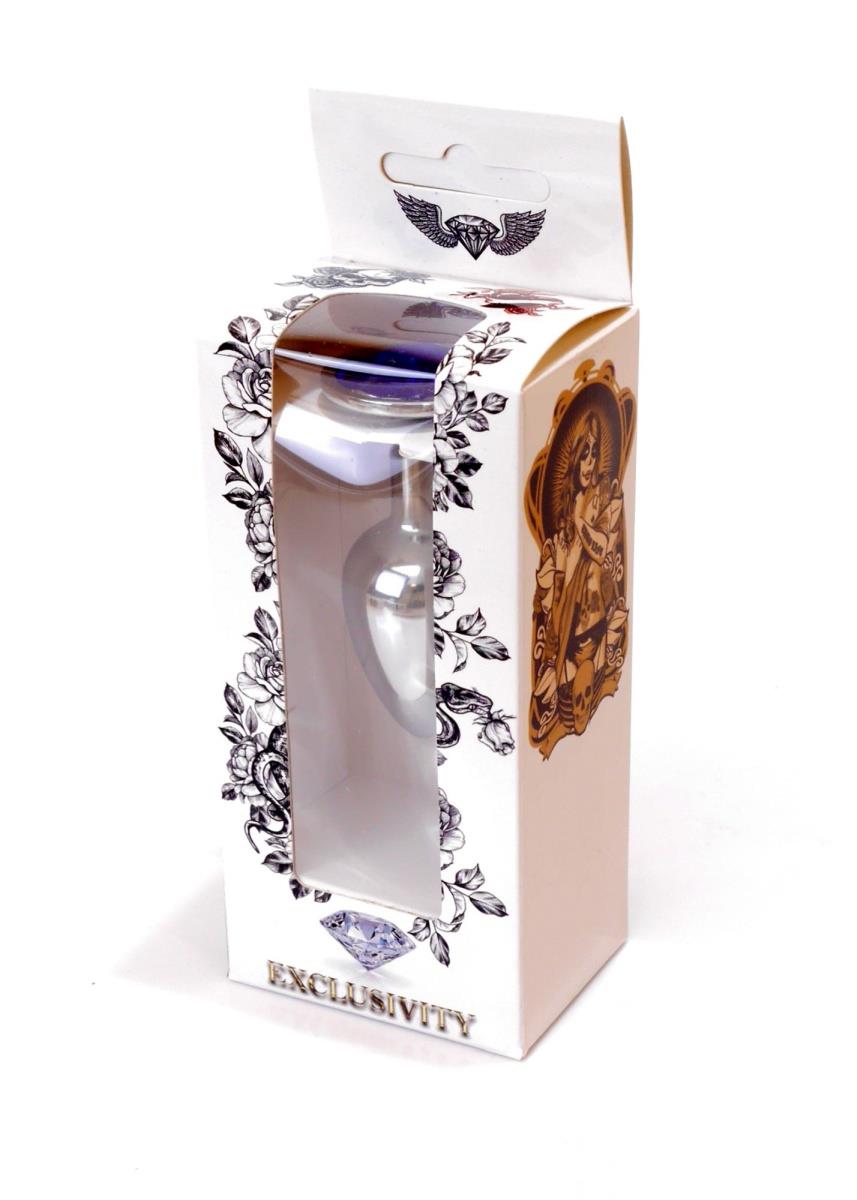 Plug-Jewellery Silver Plug- Dark Blue