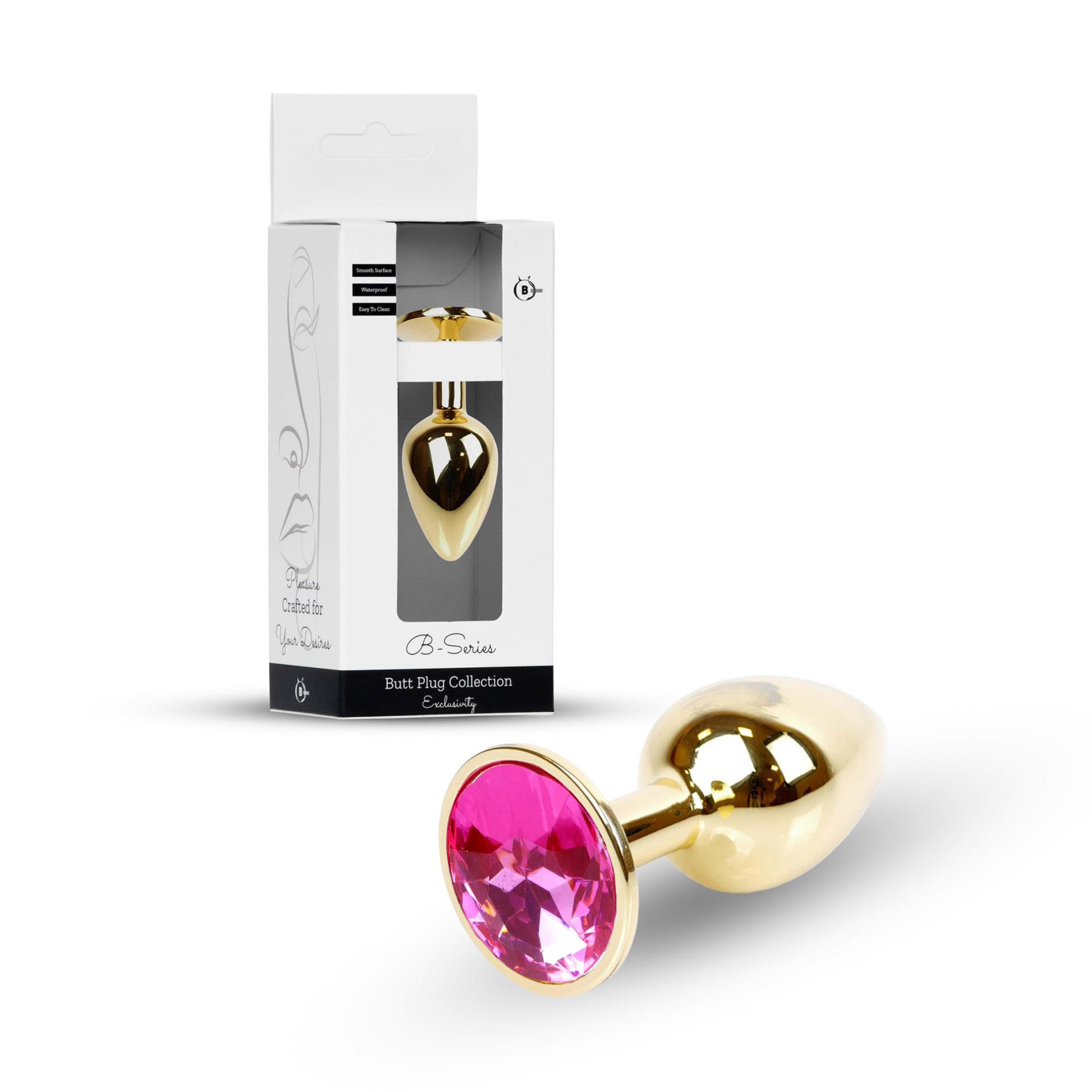 Plug-Jewellery Gold Plug- Pink