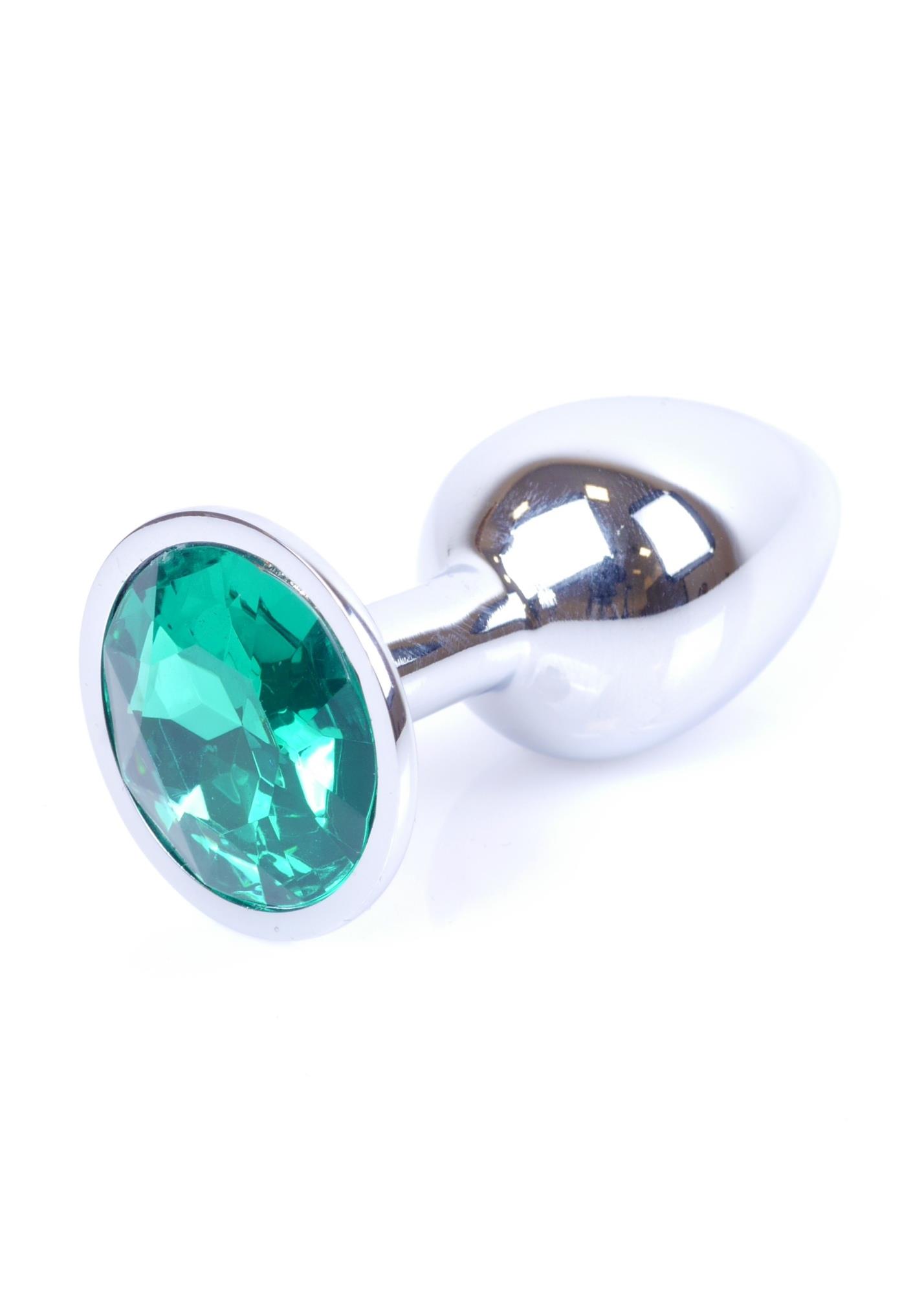 Plug-Jewellery Silver Plug- Green