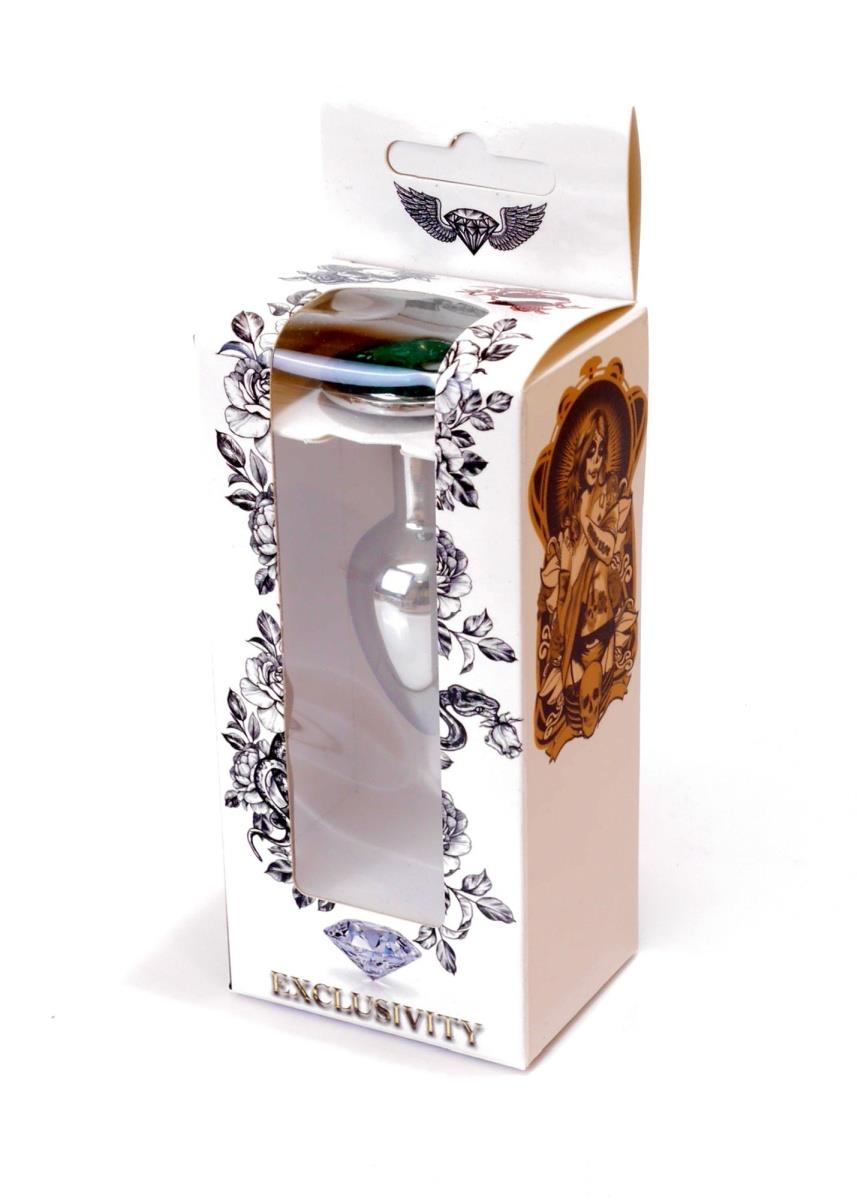 Plug-Jewellery Silver Plug- Green