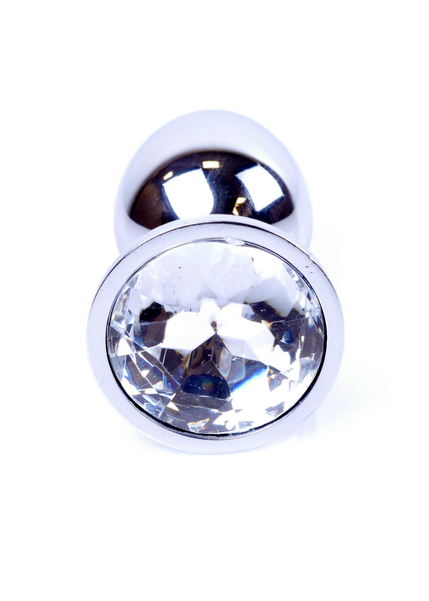 Plug-Jewellery Silver Plug- Clear