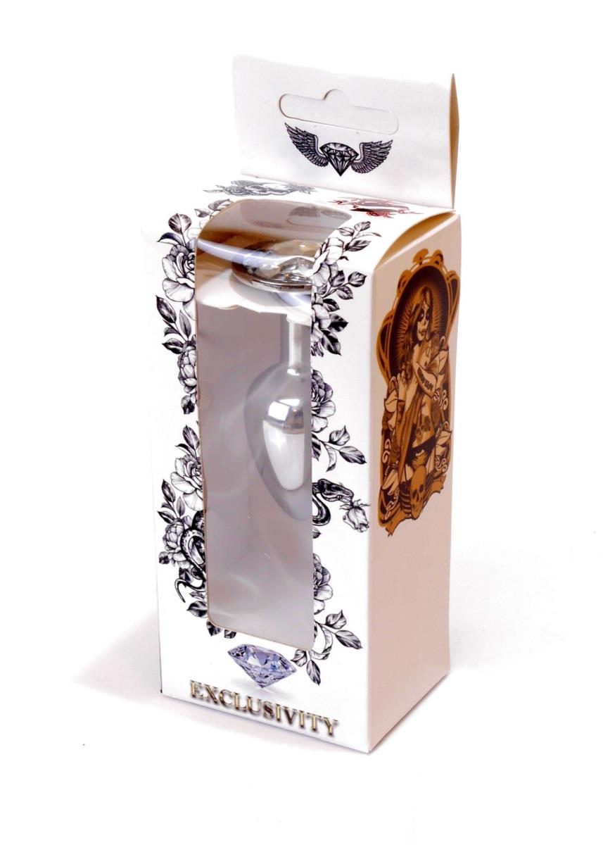 Plug-Jewellery Silver Plug- Clear