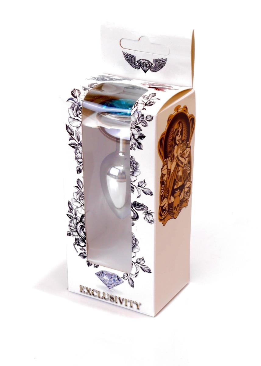 Plug-Jewellery Silver Plug- Light Blue