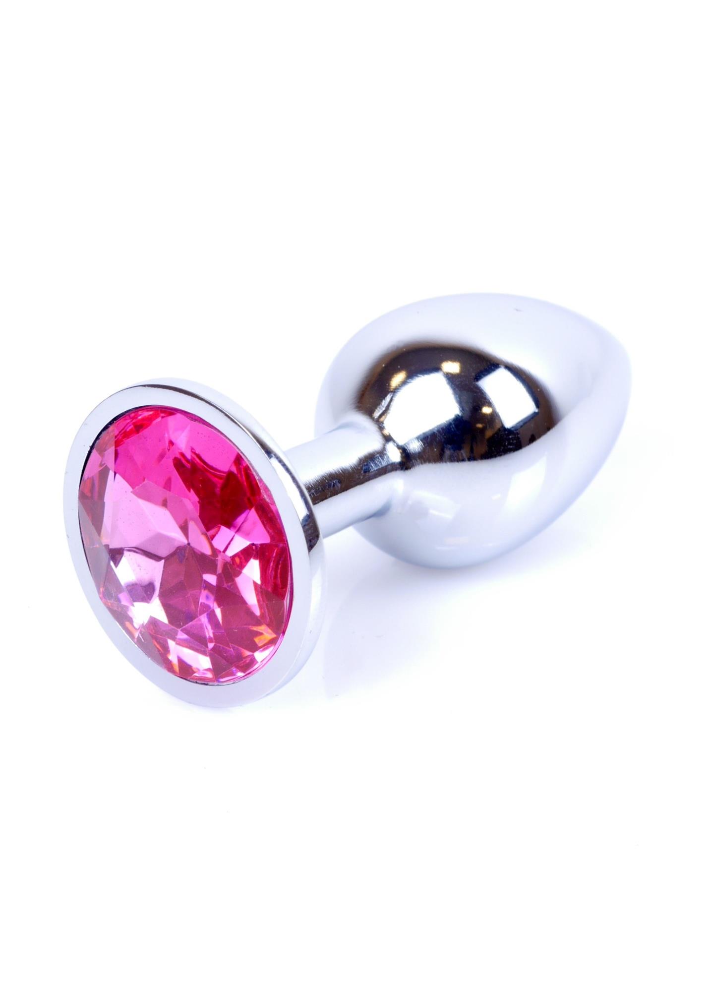 Jewellery Silver Plug- Pink