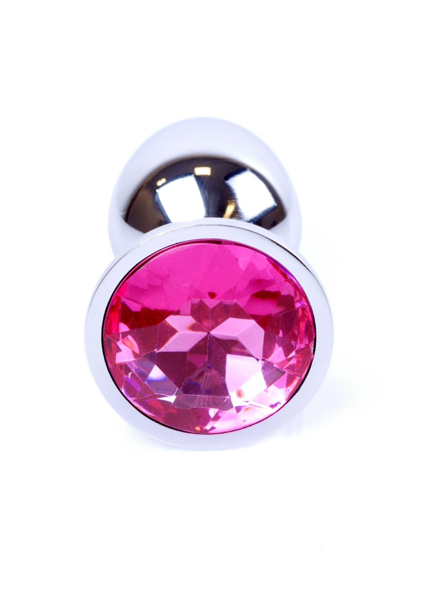 Jewellery Silver Plug- Pink